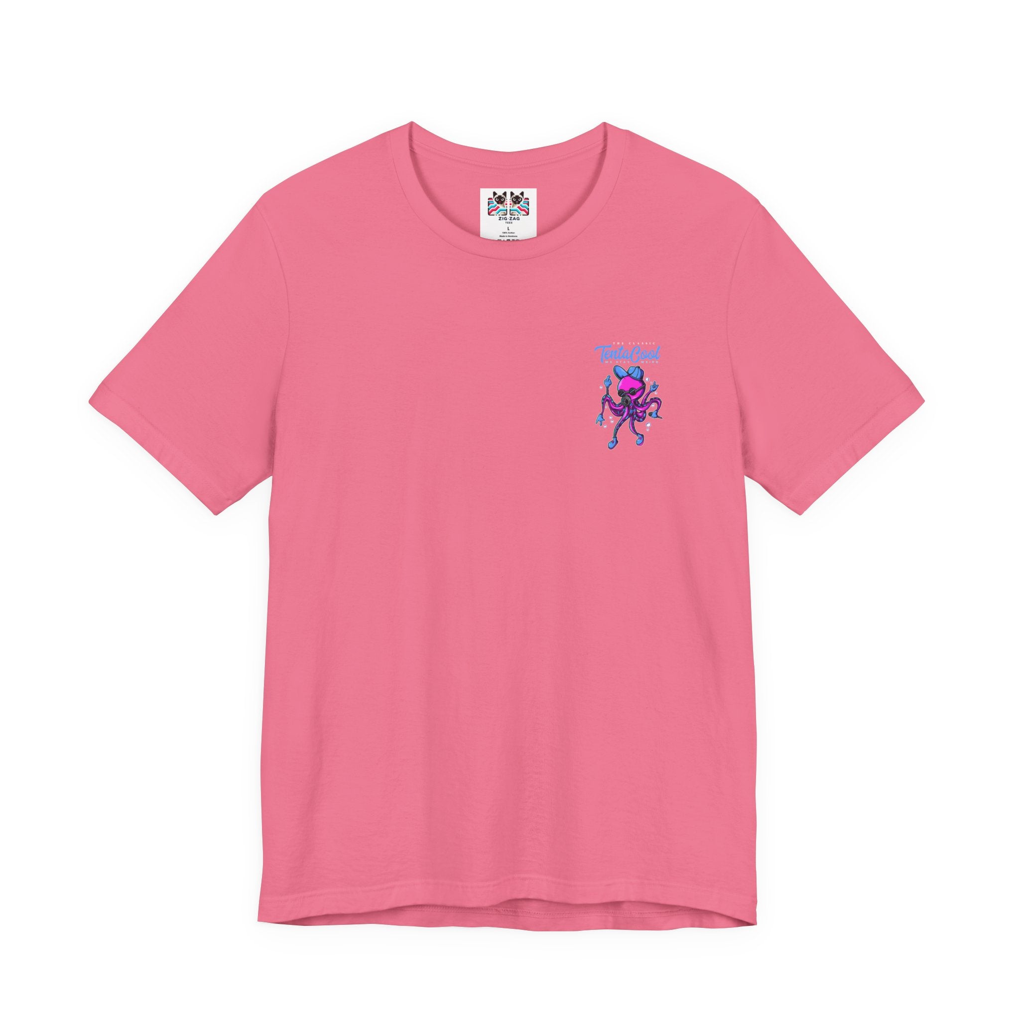 The Classic Tentacool T-Shirt – Purple Robotic Octopus with Mic and Bubbles