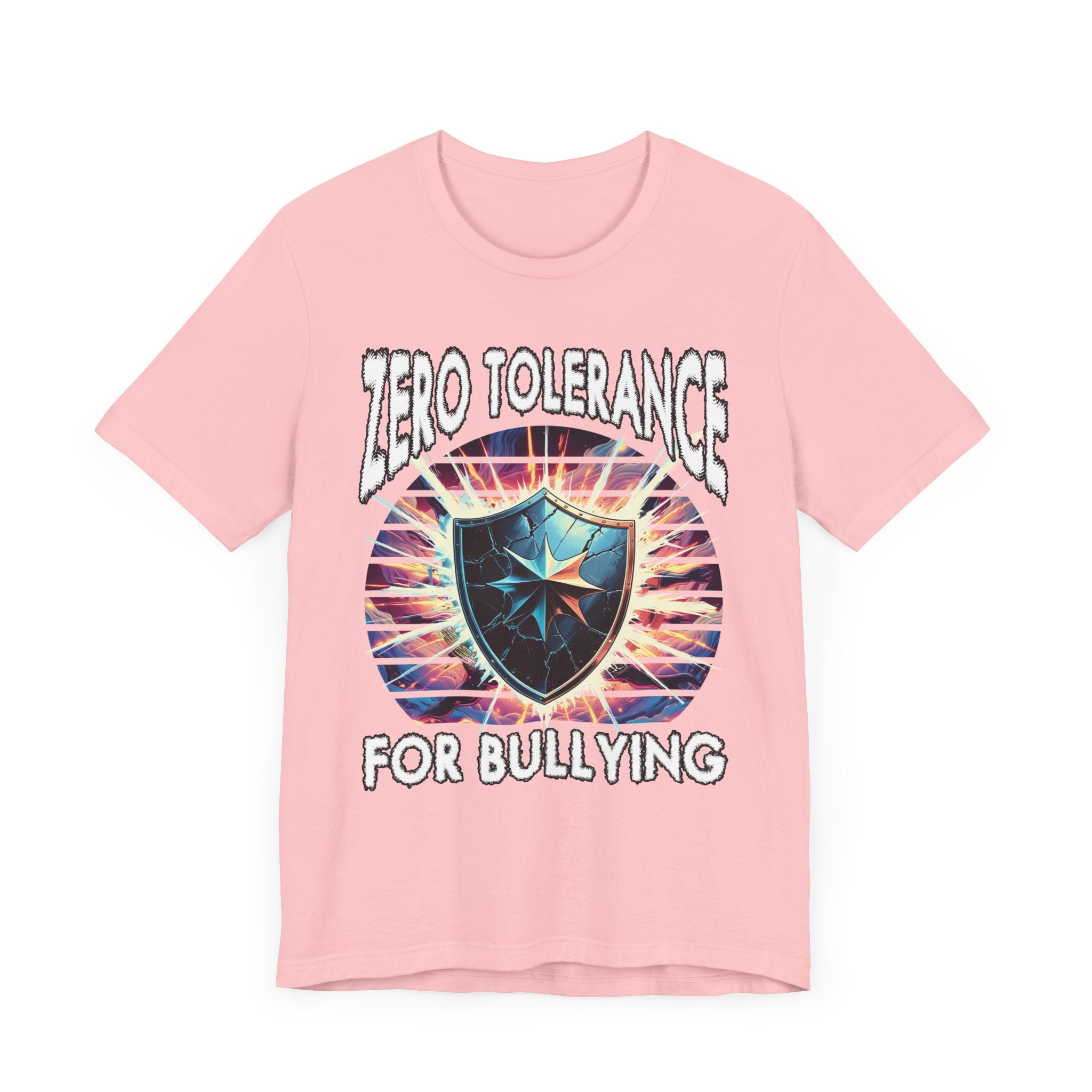 Zero Tolerance for Bullying | Strong Shield with Bright Flashlight & Glow T-Shirt