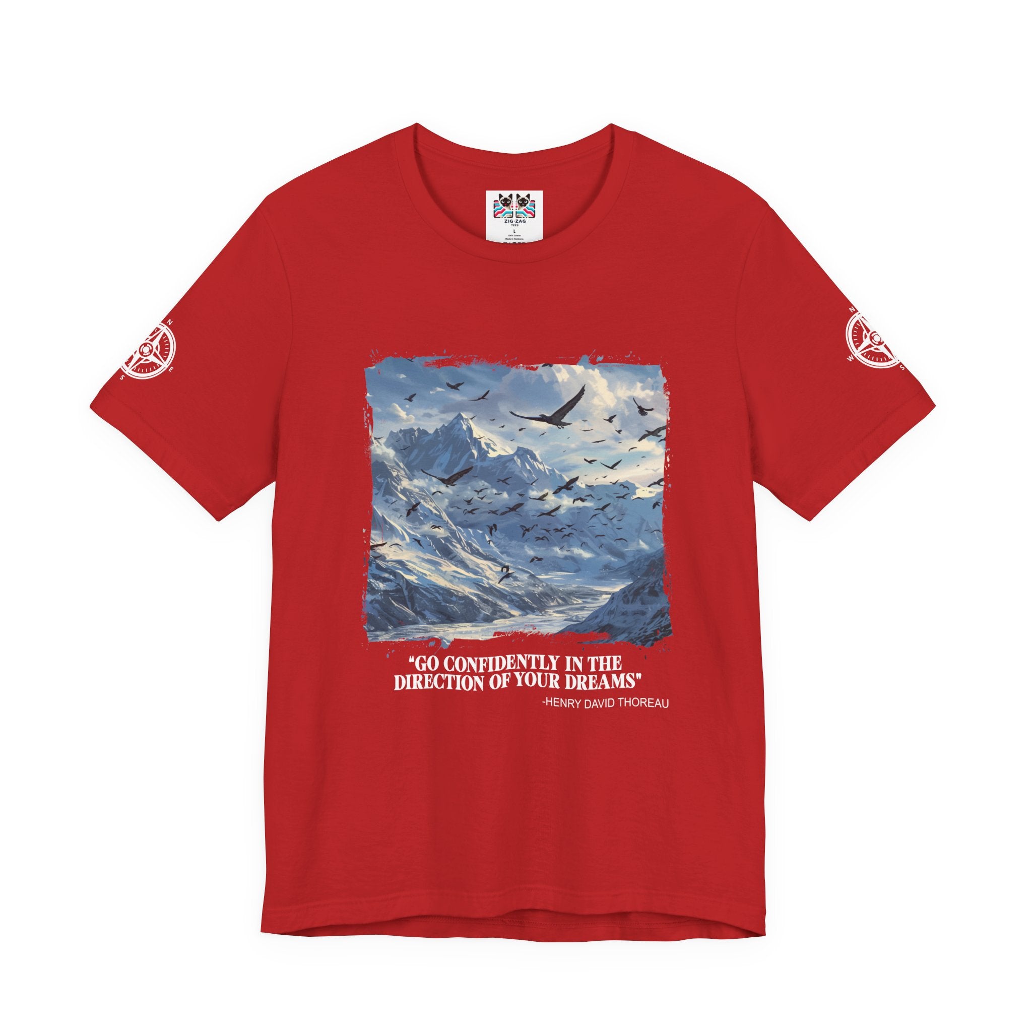 Go Confidently in the Direction of Your Dreams T-Shirt – Henry David Thoreau Quote Graphic Tee