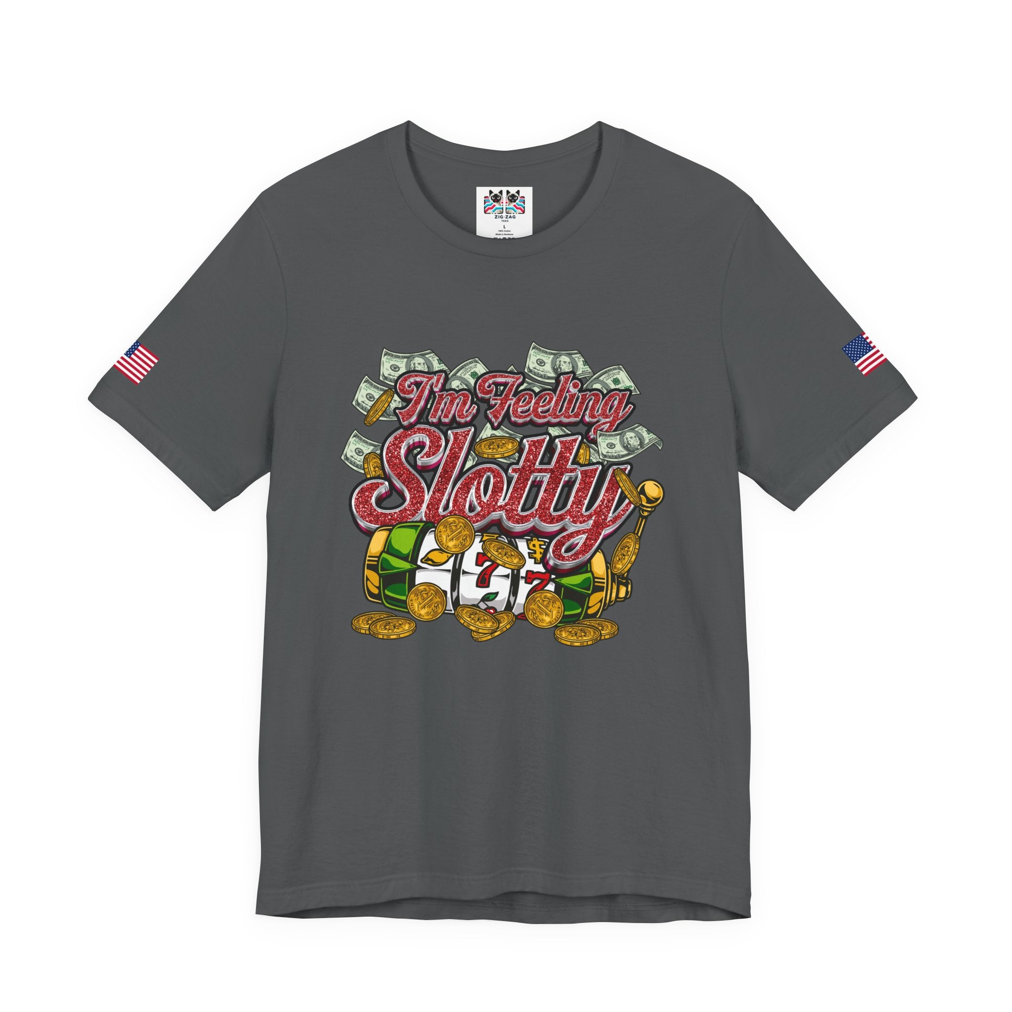 I'm Feeling Slotty Funny Casino Shirt – Vegas Girls Trip Slot Machine Tee