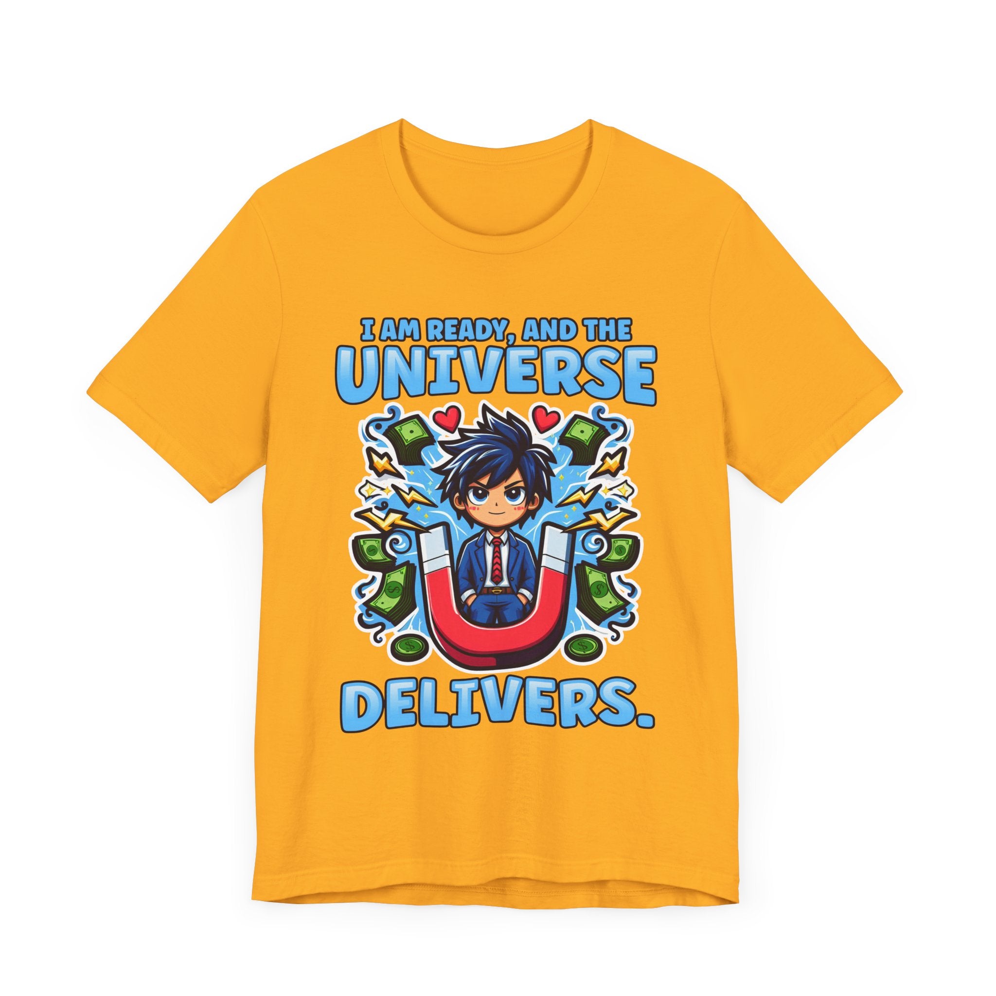 I Am Ready and the Universe Delivers Shirt, Manifestation Tee, Spiritual T Shirt, Law of Attraction Shirt, Cosmic Belief Gift