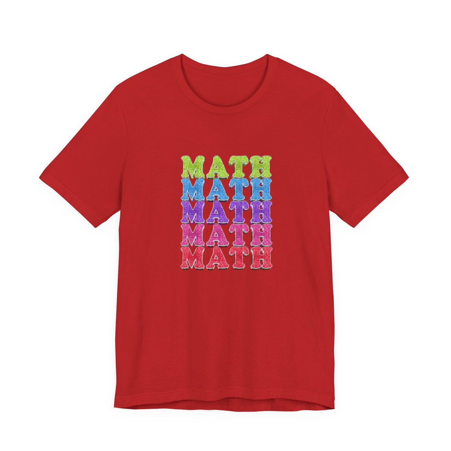 Math Repeated Tshirt – Bold Typography Design for Math Enthusiasts