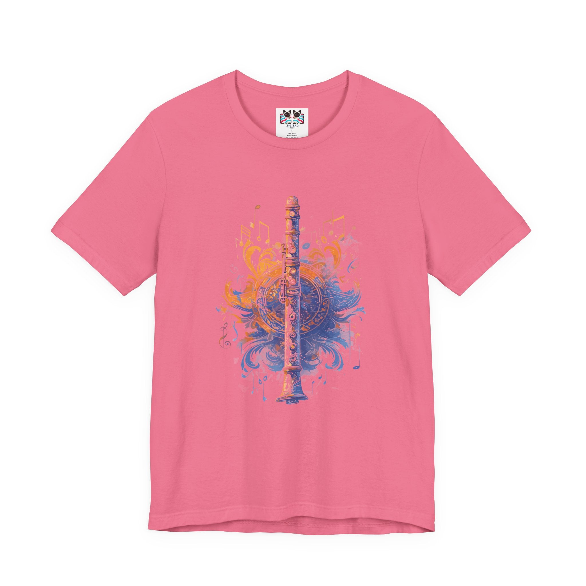 Classic Colorful Flute Music Notes Classical Flute T-Shirt
