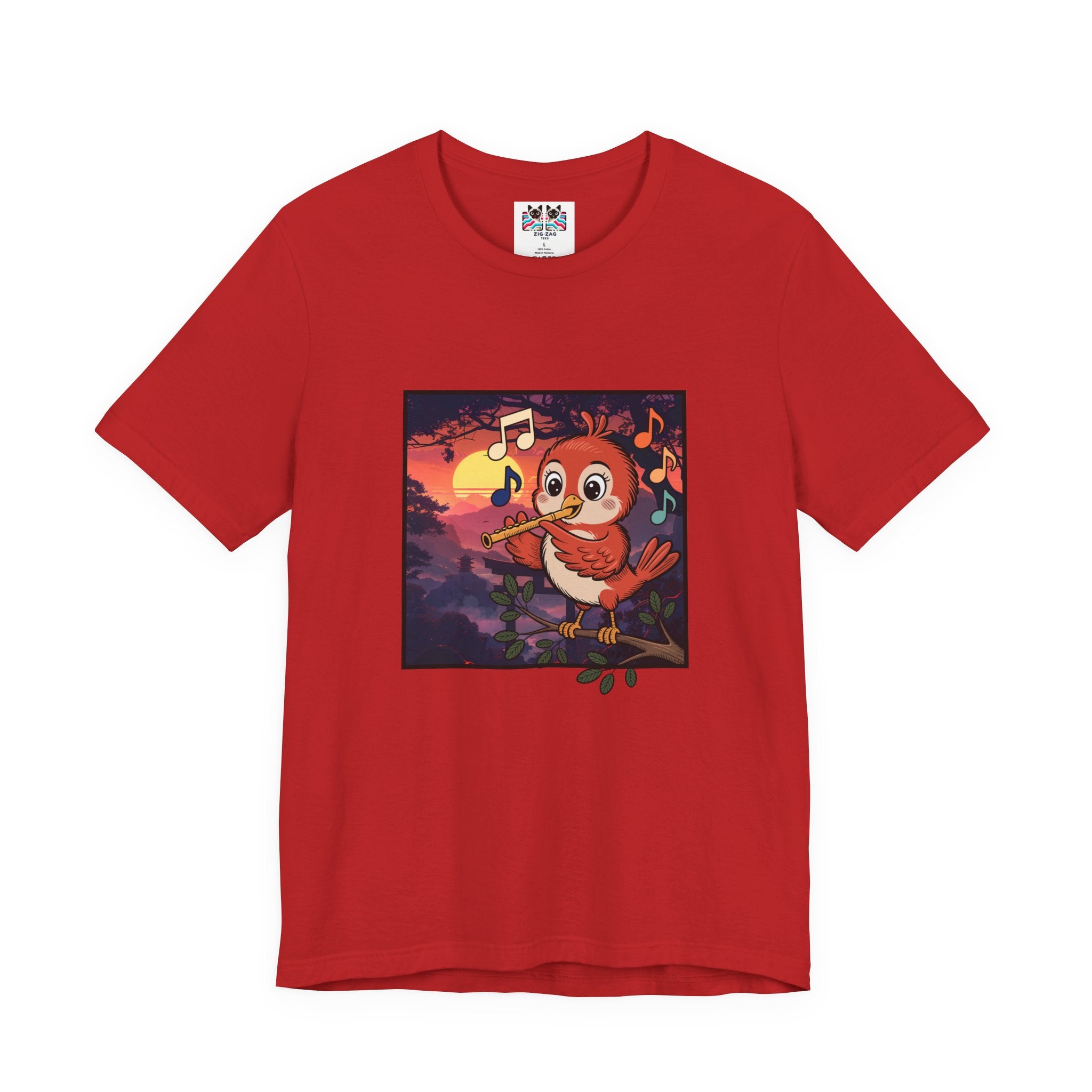Bird Is Nature’s Flute Sunrise Music T-Shirt