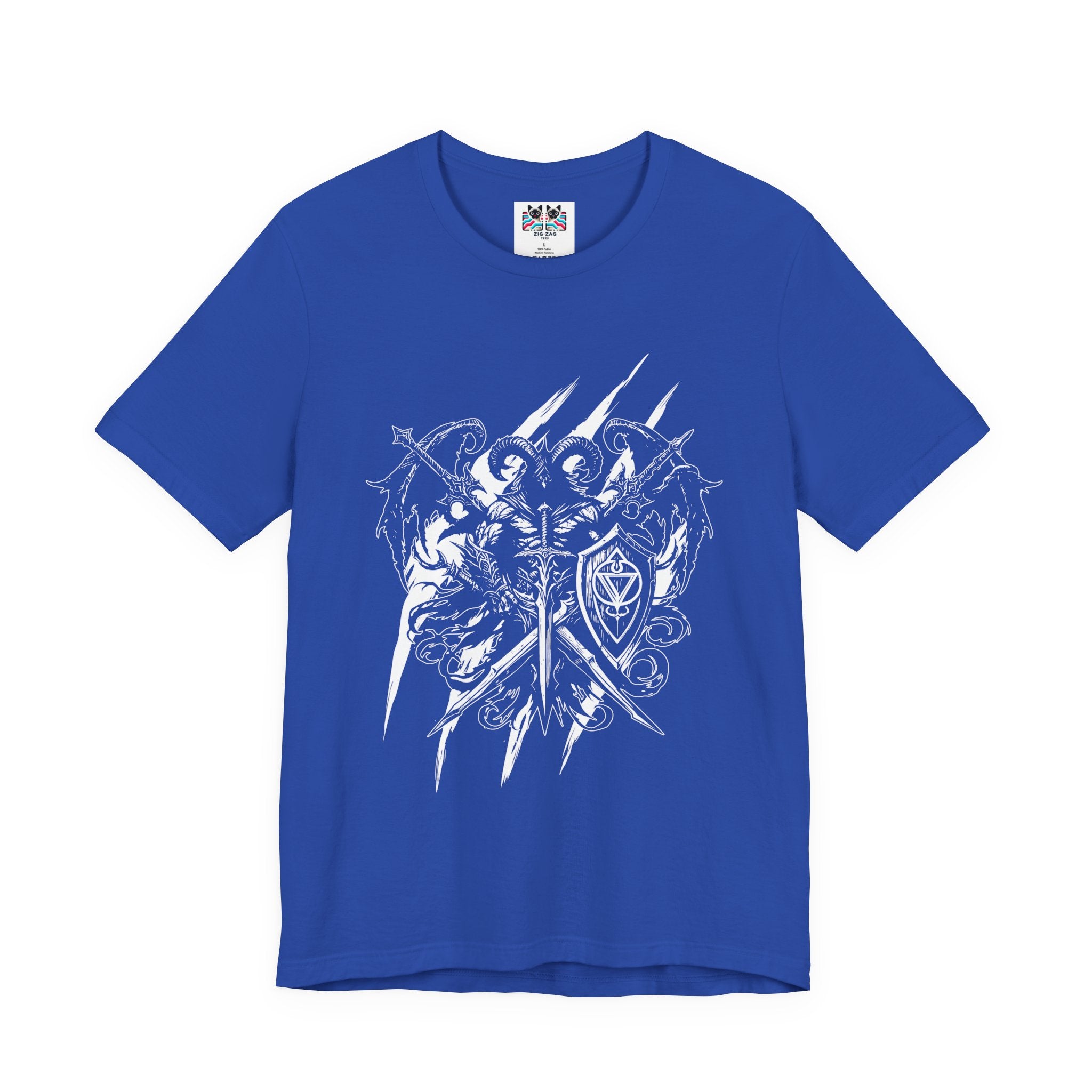 Blood Moon Dark Castle Paladin Swords Fantasy T-Shirt