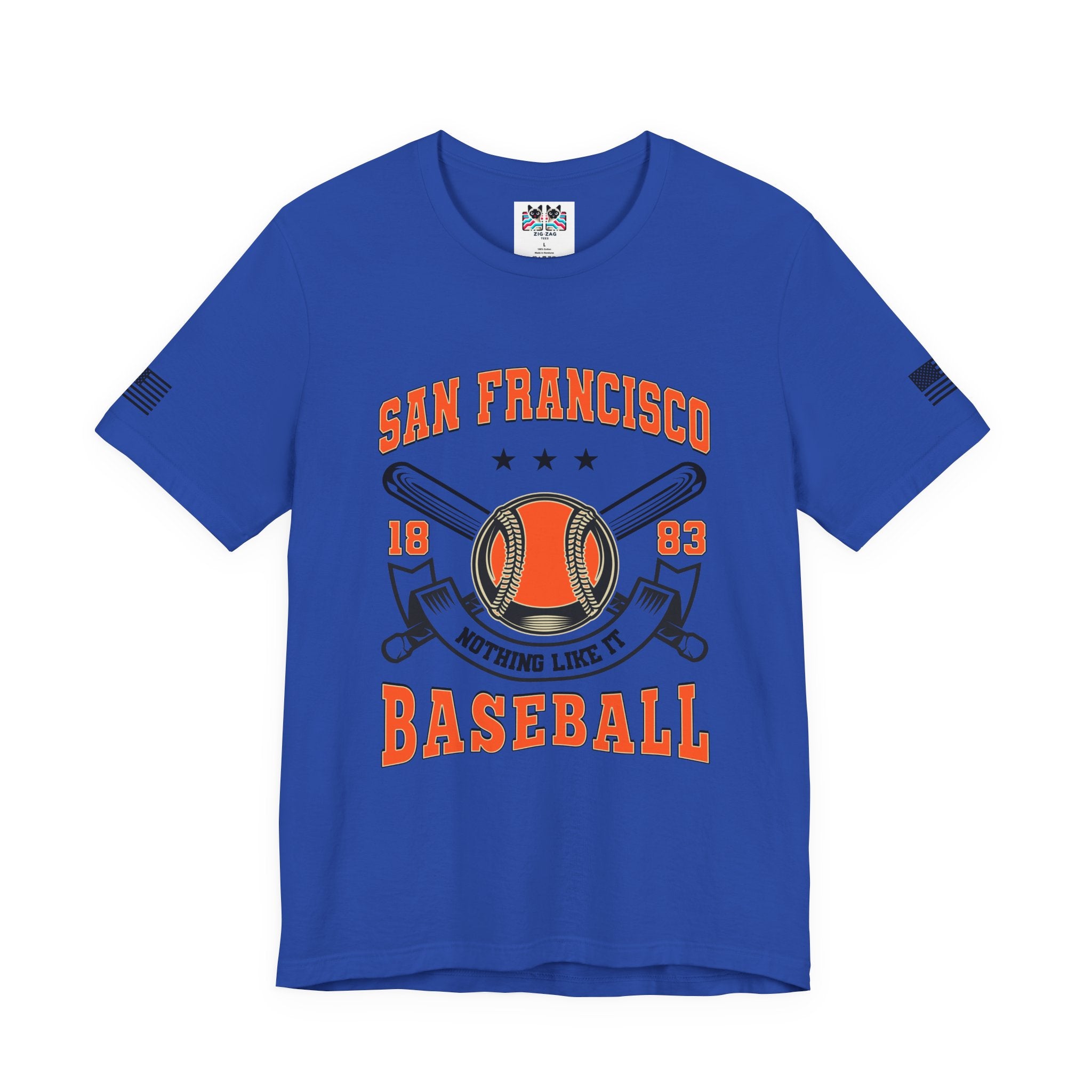 San Francisco Baseball T-Shirt, 1883 Nothing Like It Crest Badge Tee, SF Baseball Fan Shirt, Retro Vintage Sports Gift, Unisex