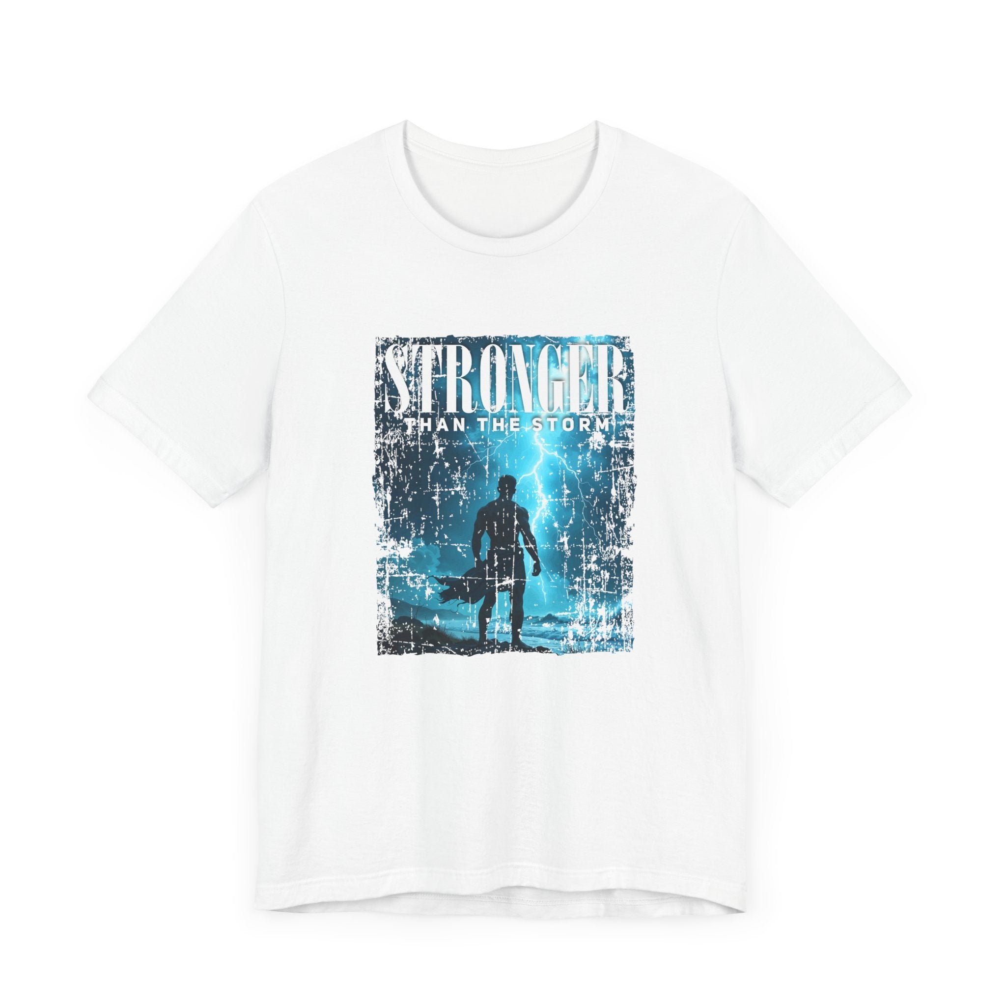 Stronger than the Storm Tee, Mental Strength Shirt, Resilience Affirmation Tee, Encouragement Graphic Top, Tough Times Gift