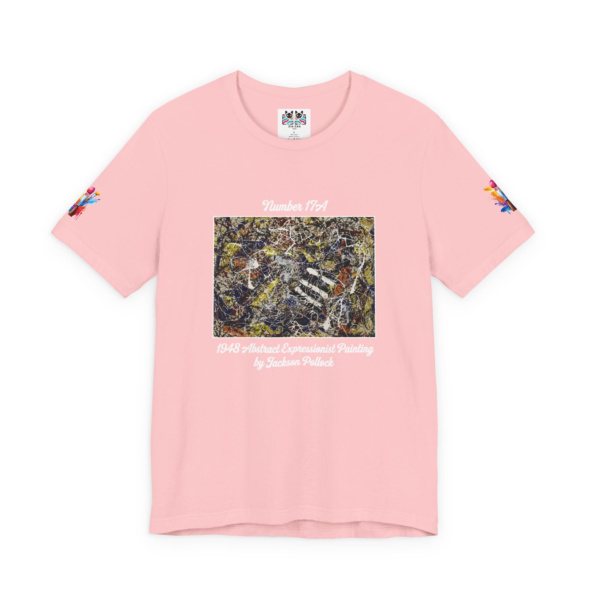 Jackson Pollock Number 17A T-Shirt – 1948 Abstract Expressionist Drip Painting Art Tee