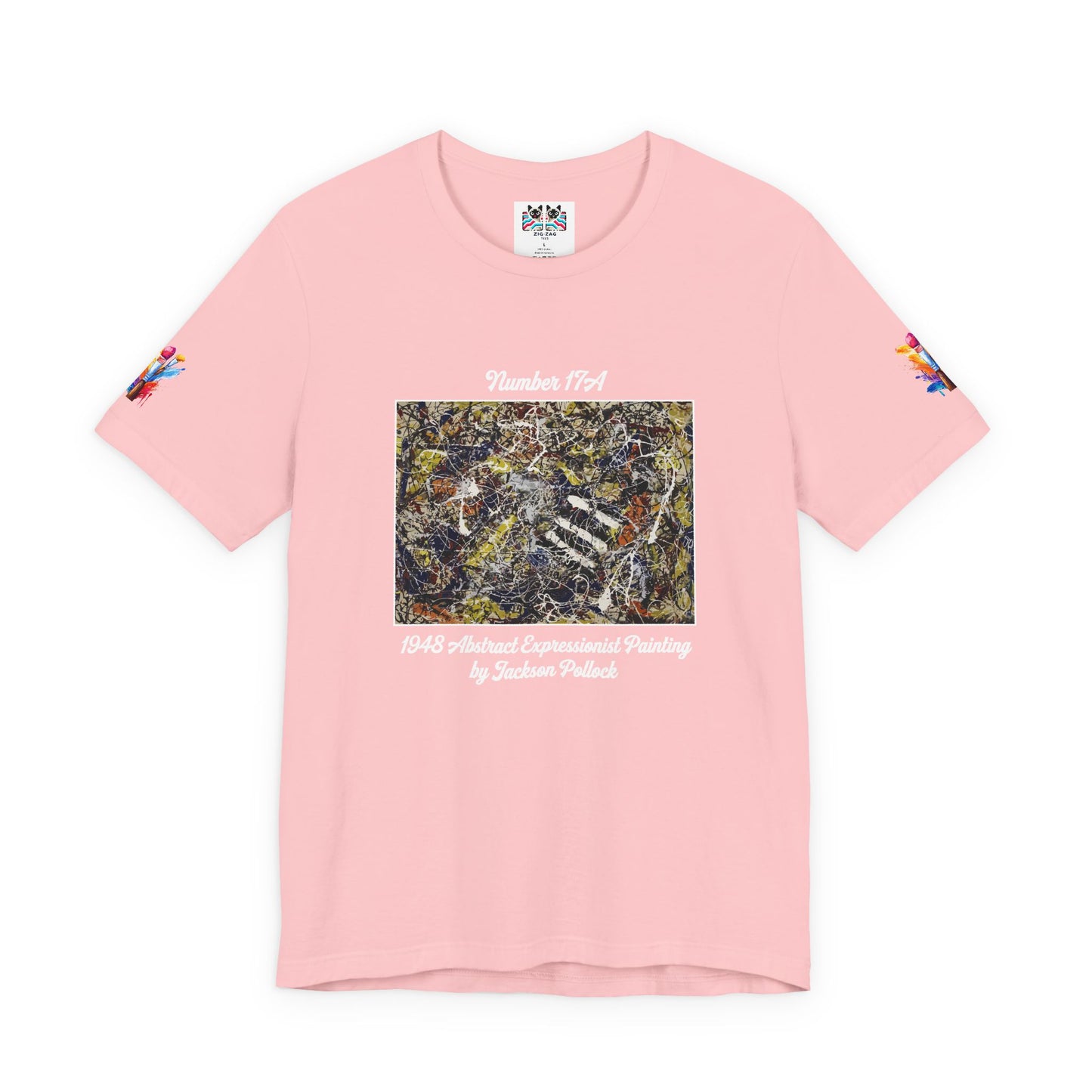 Jackson Pollock Number 17A T-Shirt – 1948 Abstract Expressionist Drip Painting Art Tee