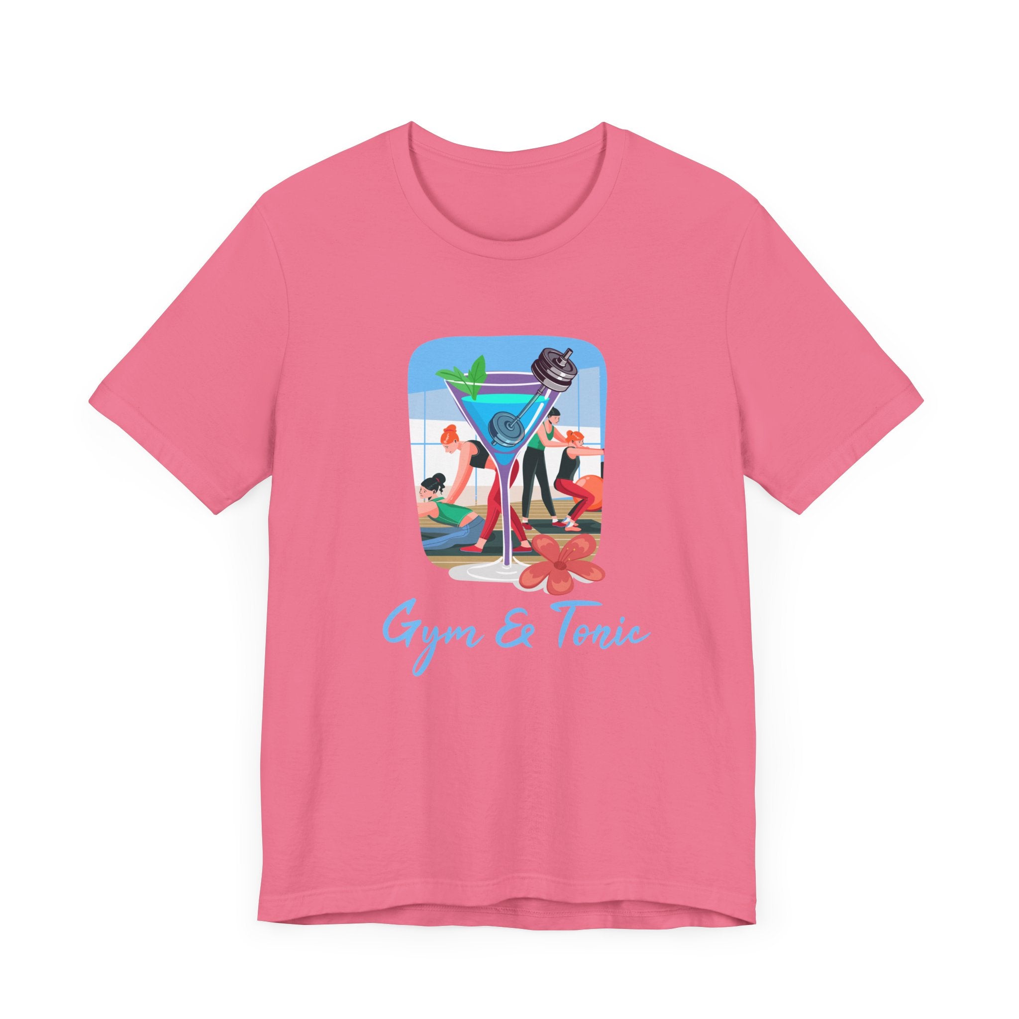Gym and Tonic Tee, Fitness Pun Shirt, Workout Humor Graphic, Exercise and Fun Top, Healthy Balance Gift