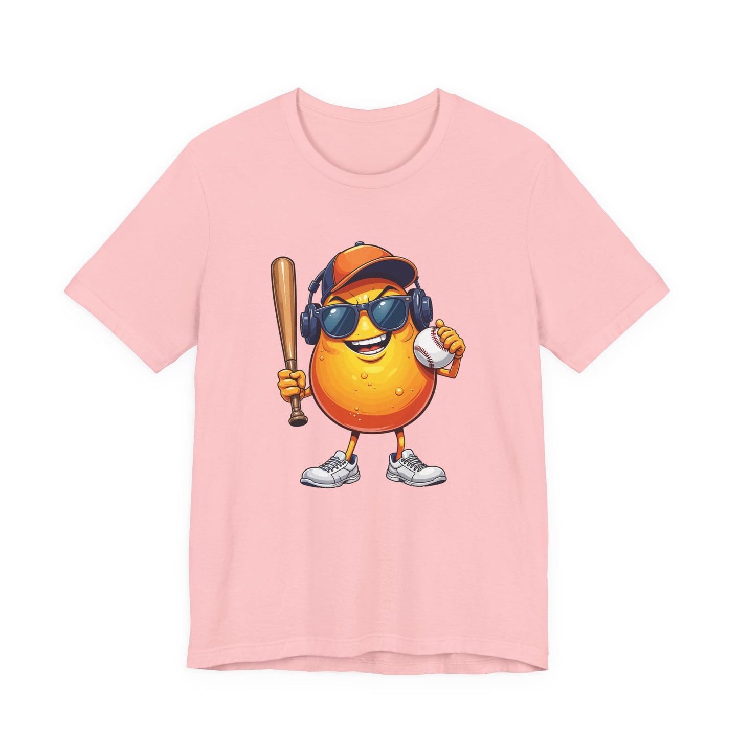 Happy Papaya Baseball Mascot Tshirt Fun Sports Fruit Character Design