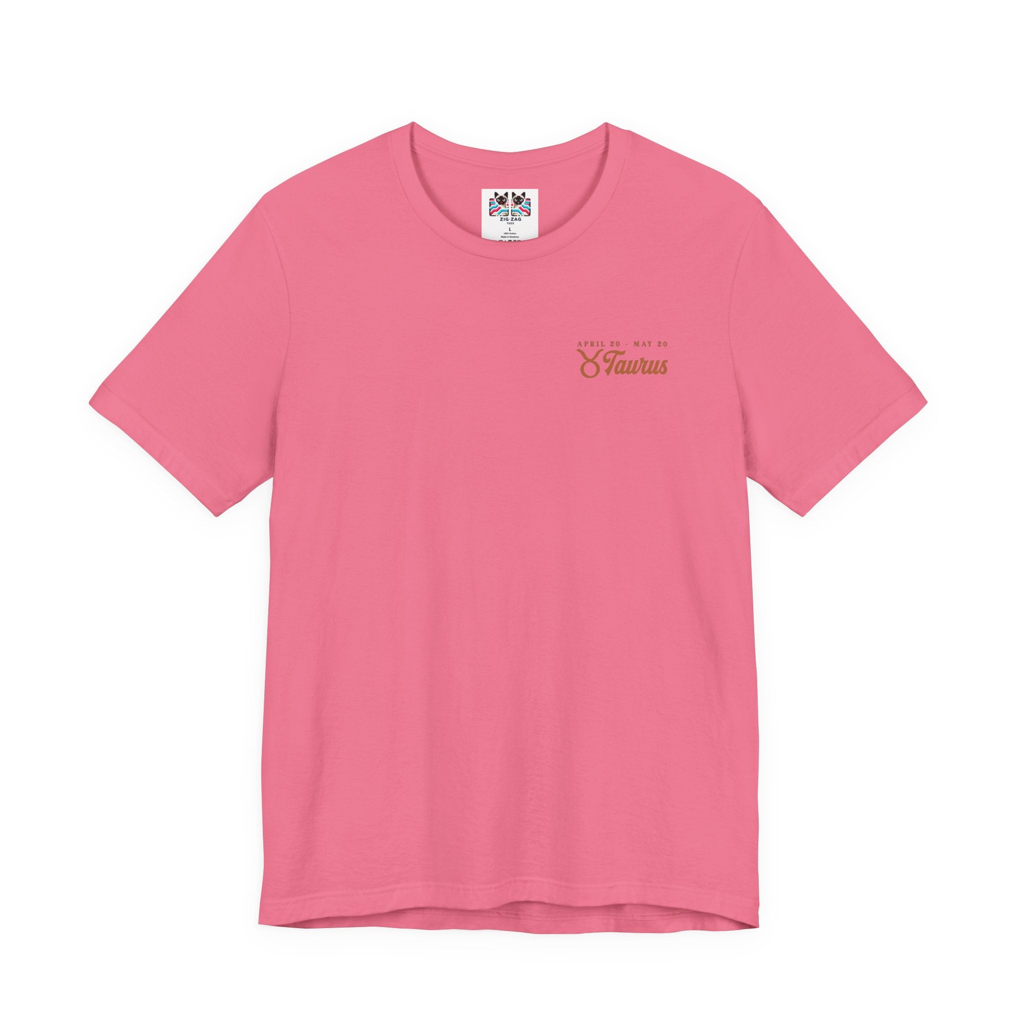 Taurus Zodiac T-Shirt – Patient as the Earth Persistent as the Seasons with astrological wheel