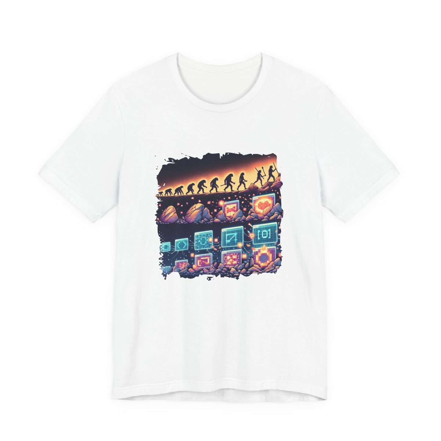 Cave Art to NFTs: The Evolution of Creativity Tshirt