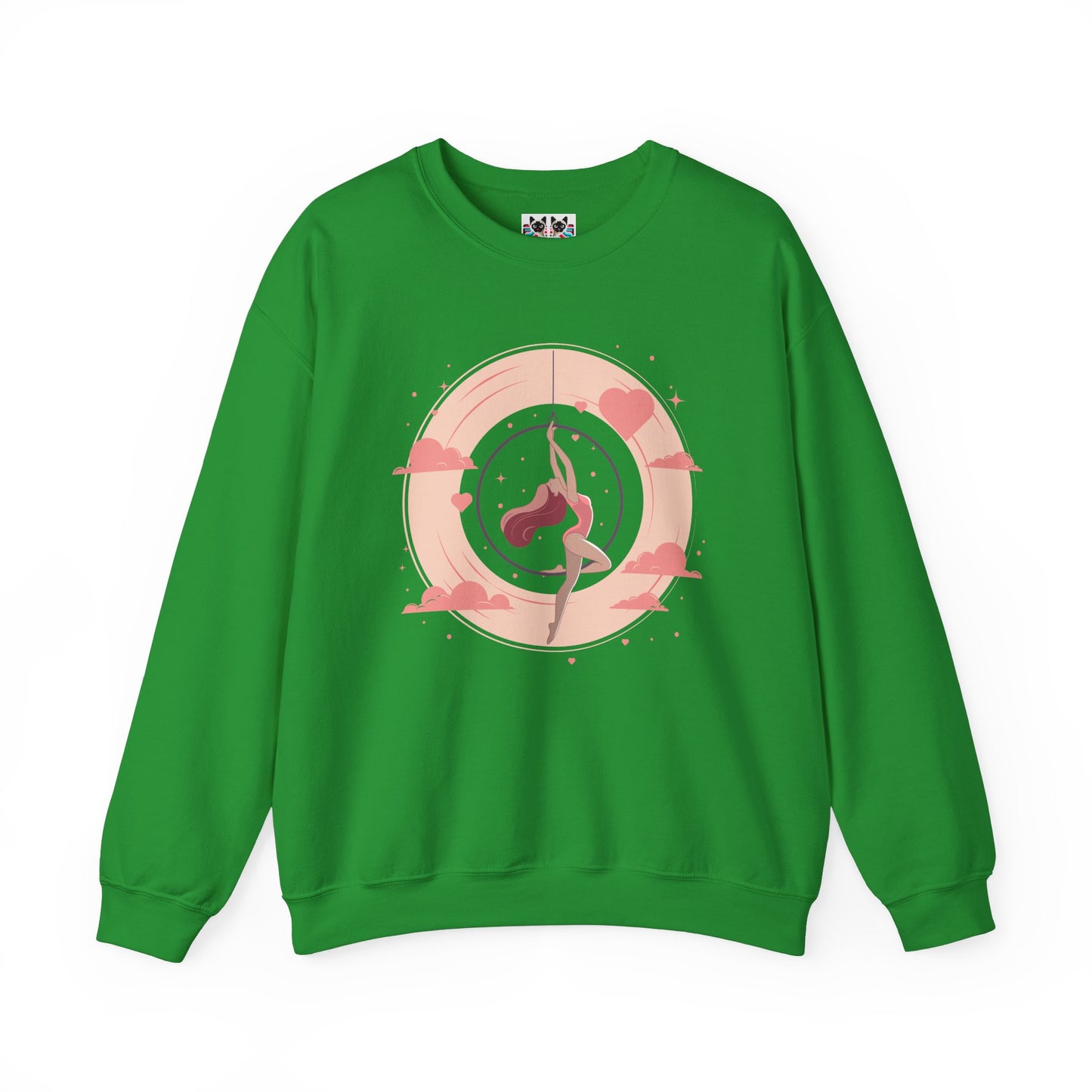 Aerial Hoop Aerialist - Elegant & Artistic Dancer Crewneck Sweatshirt