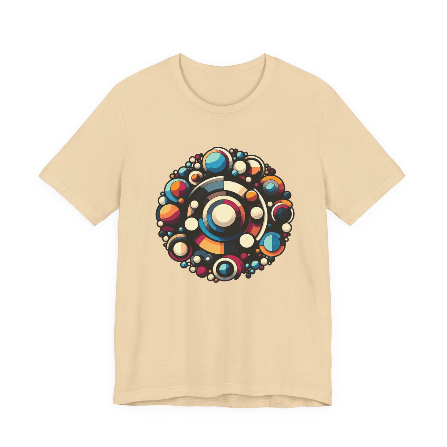 Circular Harmony – Colorful Circles Pattern Graphic T-Shirt