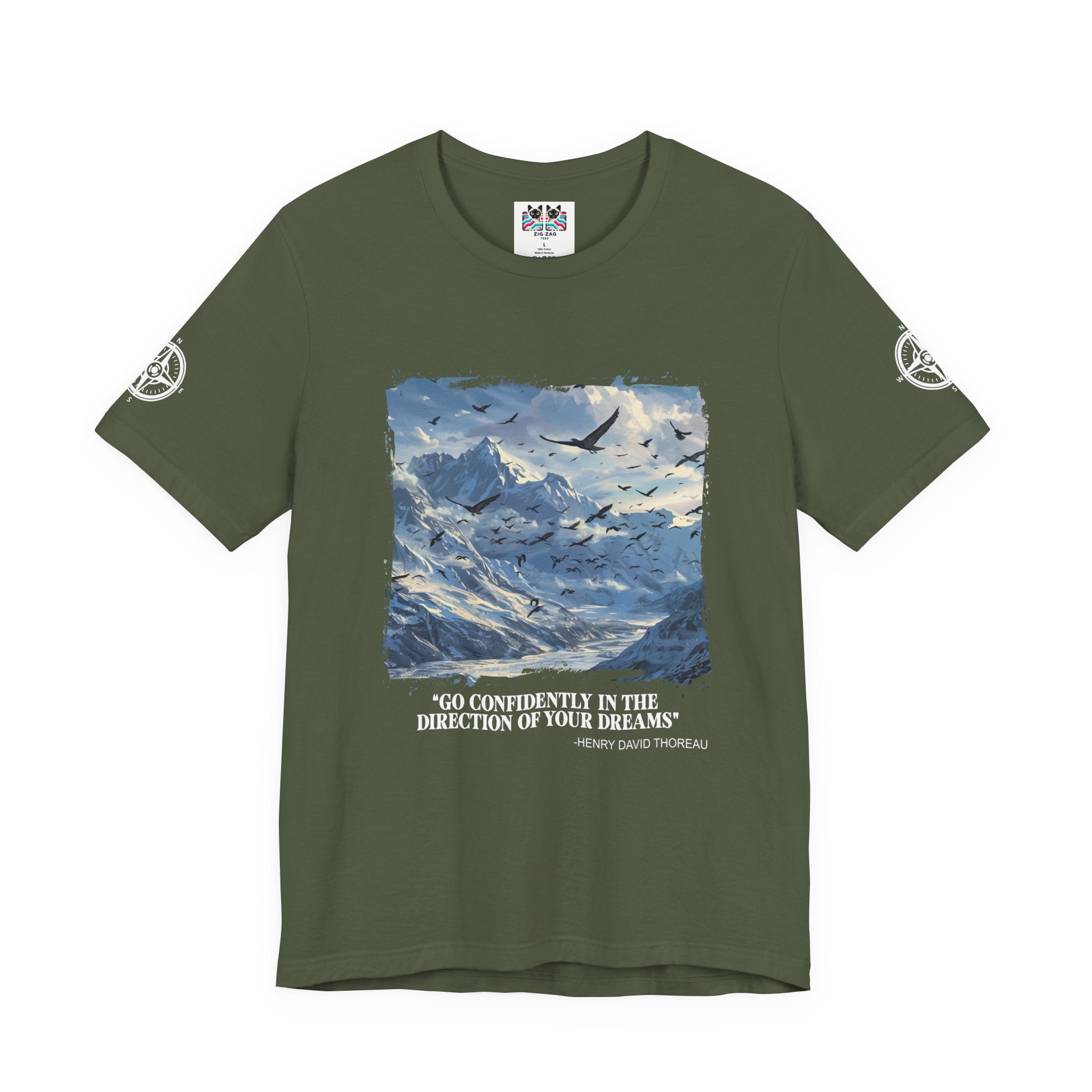 Go Confidently in the Direction of Your Dreams T-Shirt – Henry David Thoreau Quote Graphic Tee