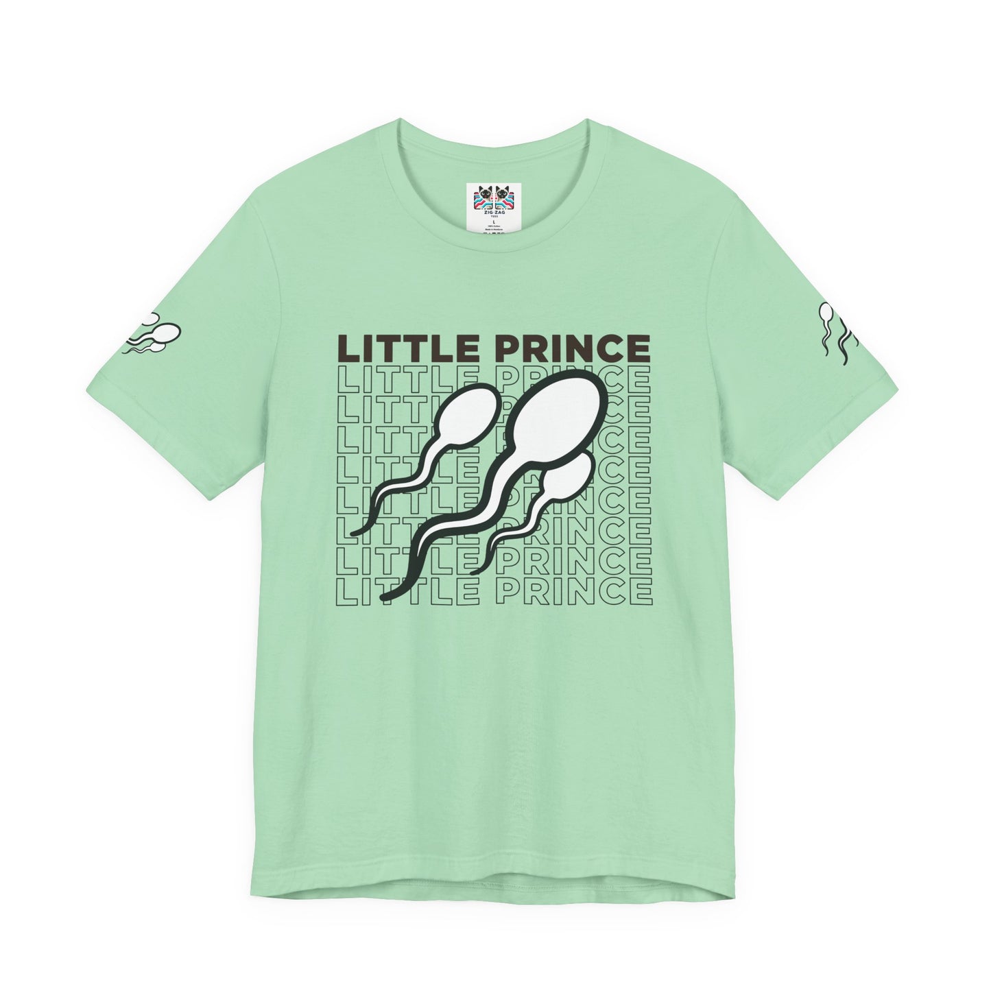 Little Prince T-Shirt – Funny Sperm Typography Conception Humor Graphic Tee