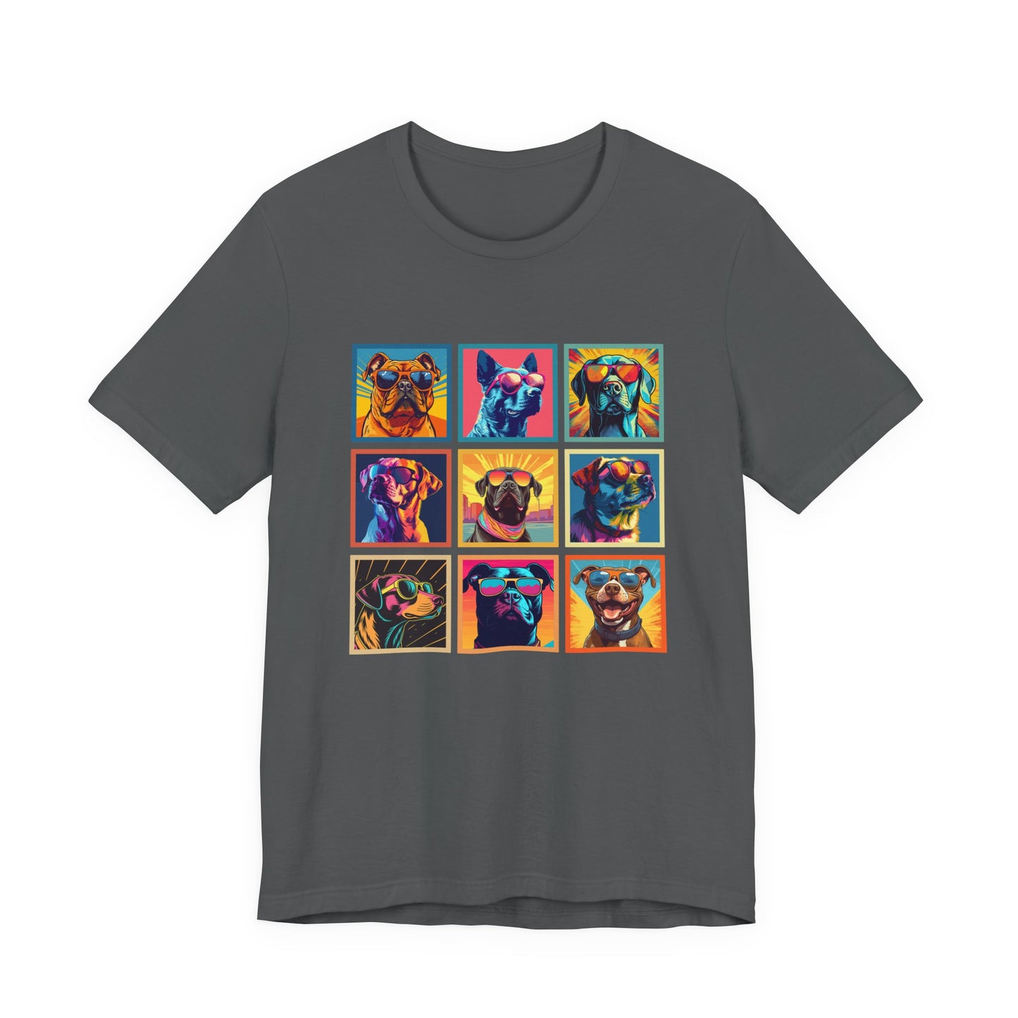 Cool Dogs Pop Art Sunglasses Tshirt – Nine Retro Pups