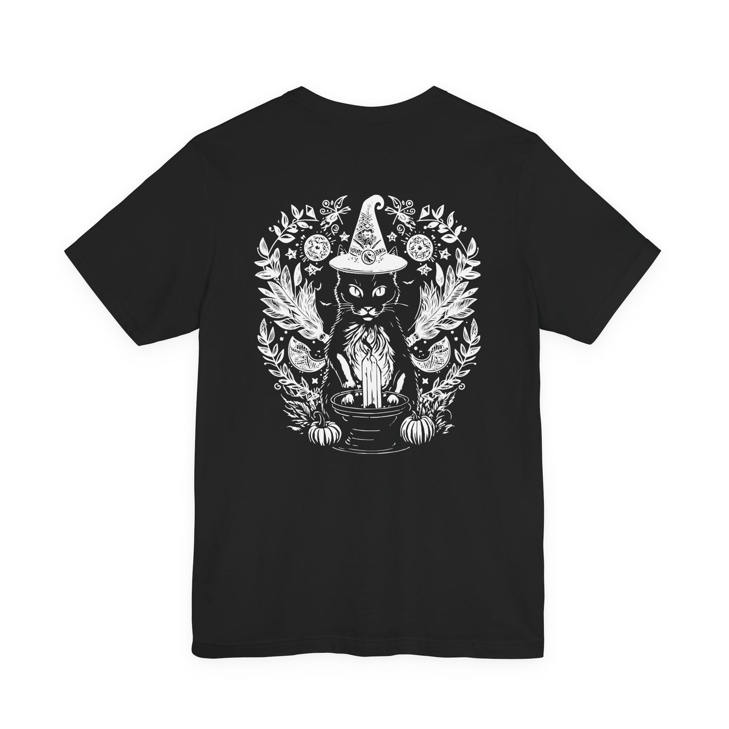 Witchy Black Cat Moon Candle Magic T-Shirt
