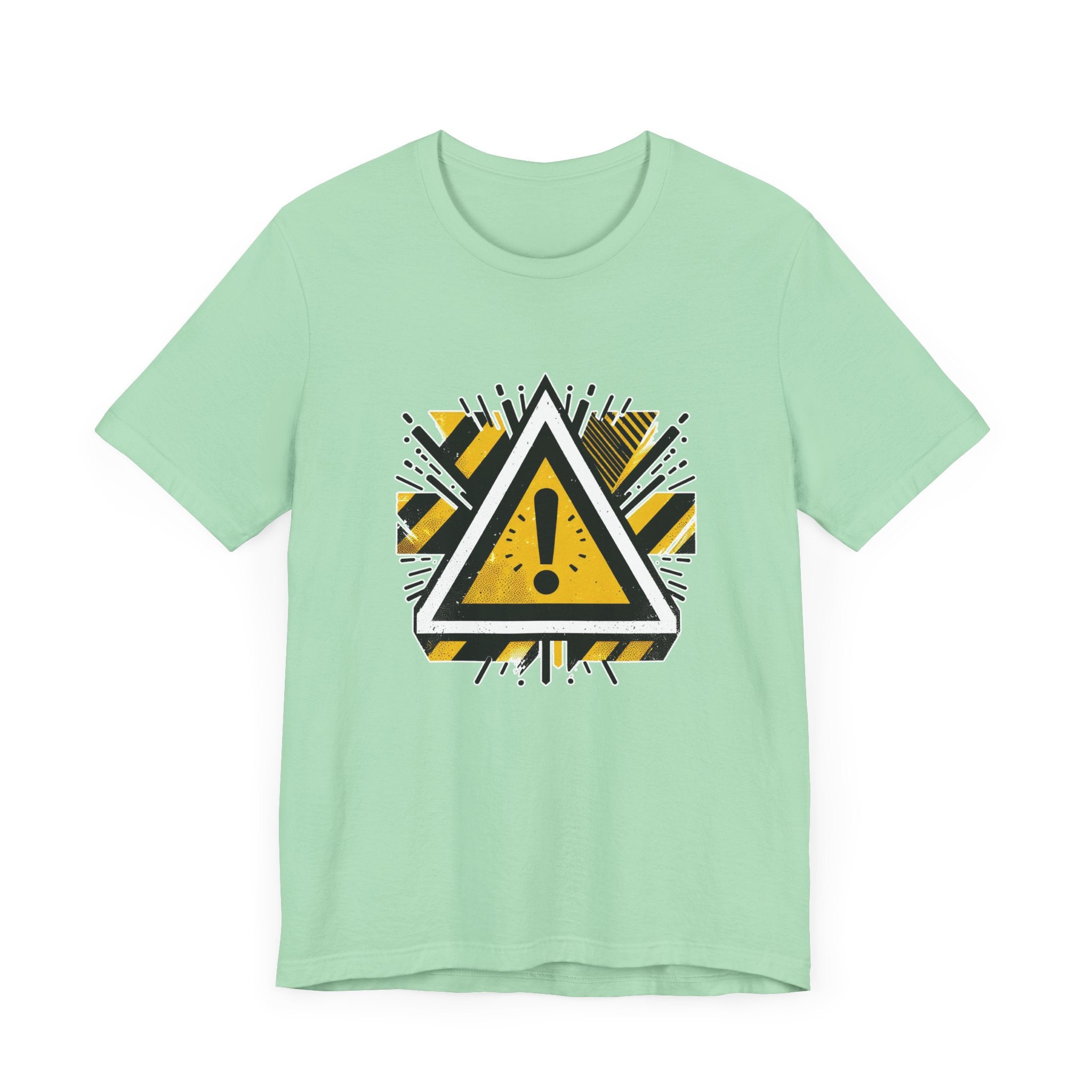 Abstract Warning | Modern Warning Symbol Graphic T-Shirt
