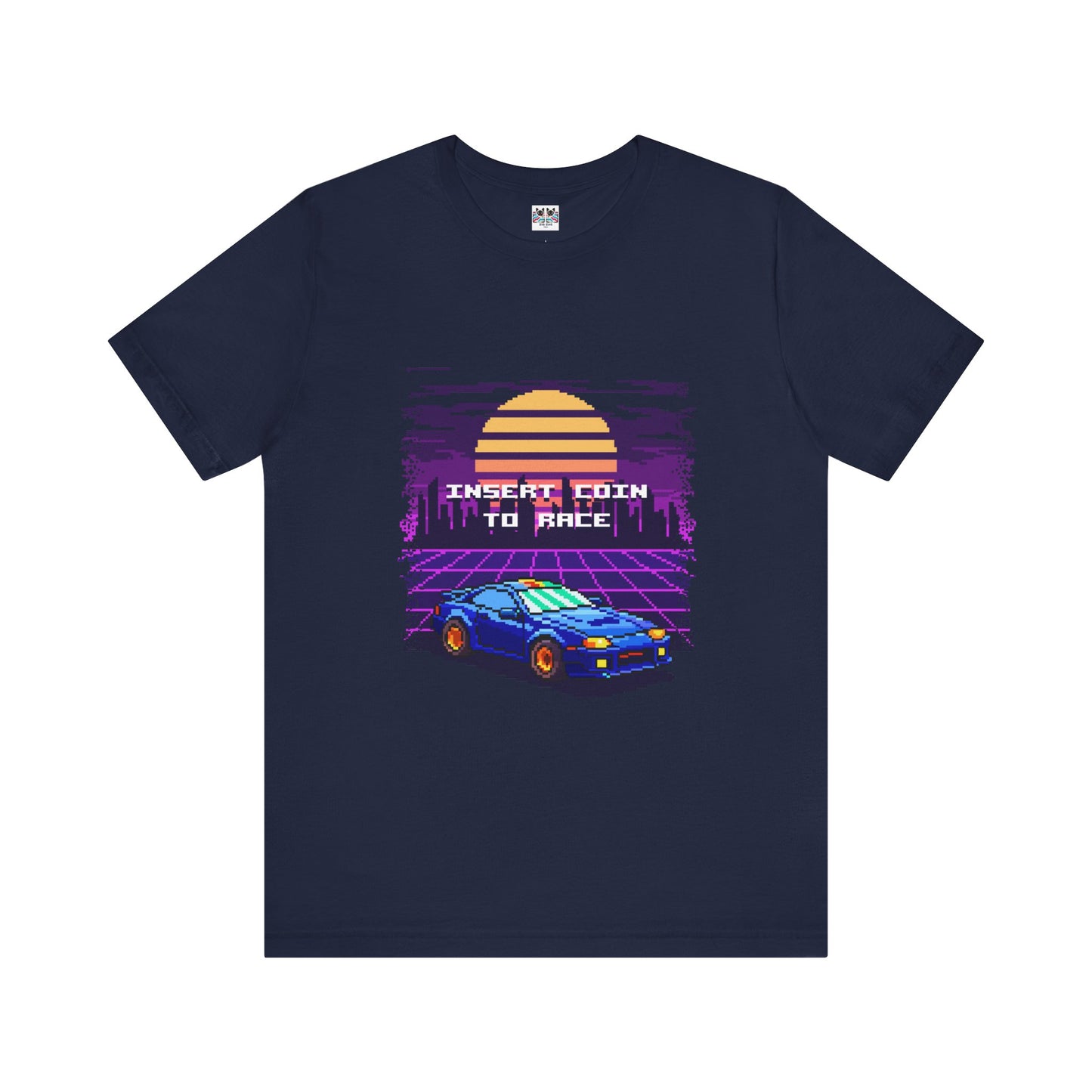 Retro Racing Arcade Pixel Gamer Insert Coin 80s Style T-Shirt