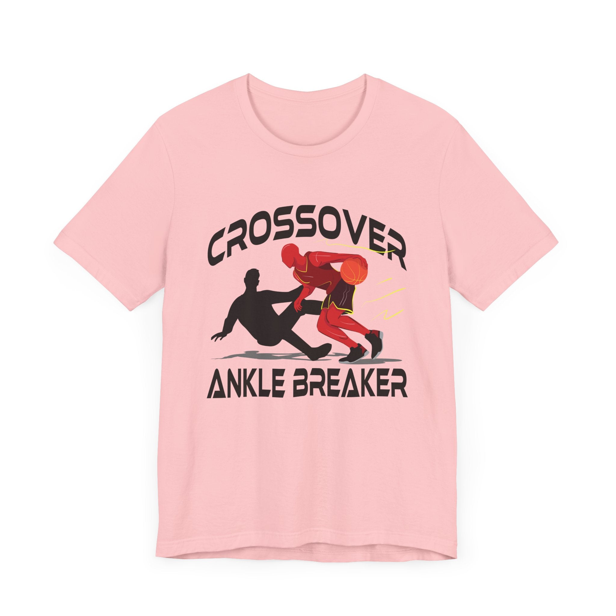 Crossover Ankle Breaker Shirt, Basketball Motion Graphic Tee, Fast Break Dribble T Shirt, Sports Highlight Apparel, Court Domination Top