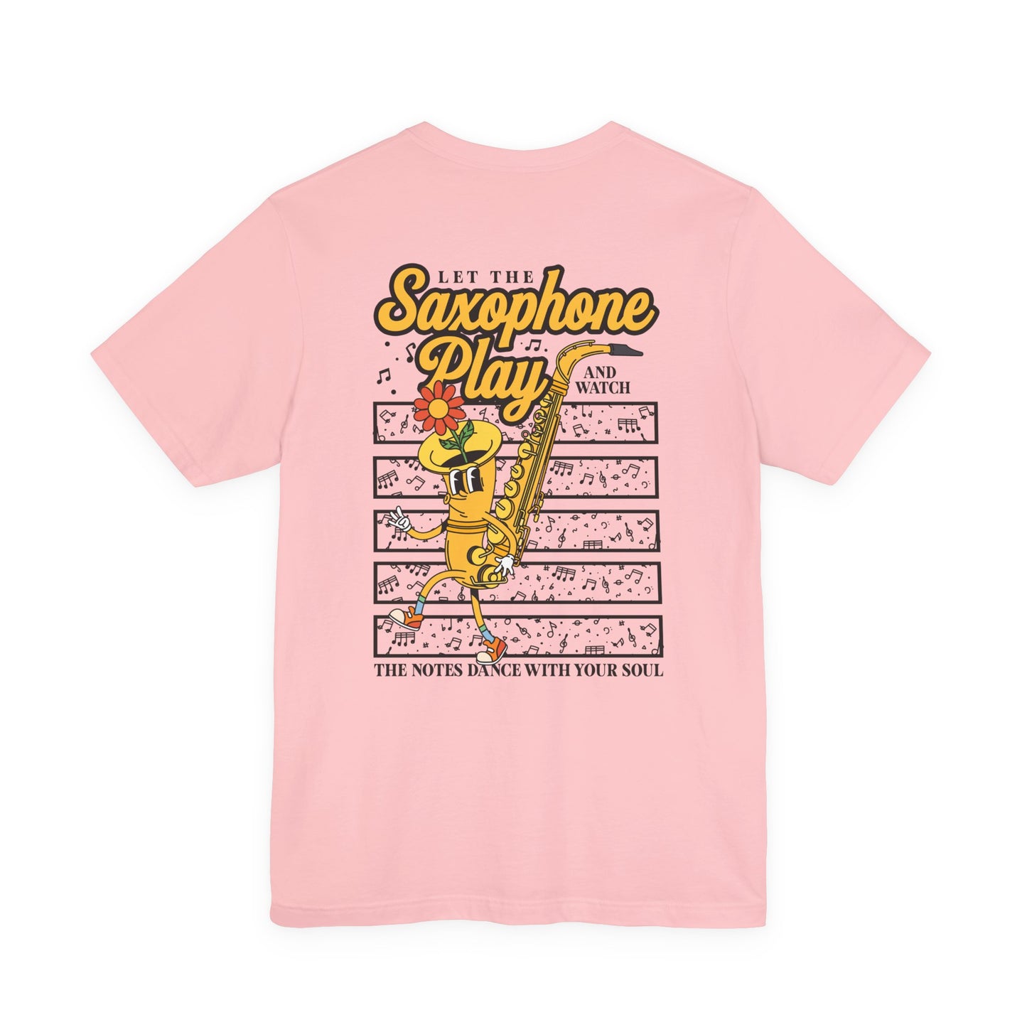 Feel the Groove Let the Saxophone Play Cartoon Saxophone T-Shirt