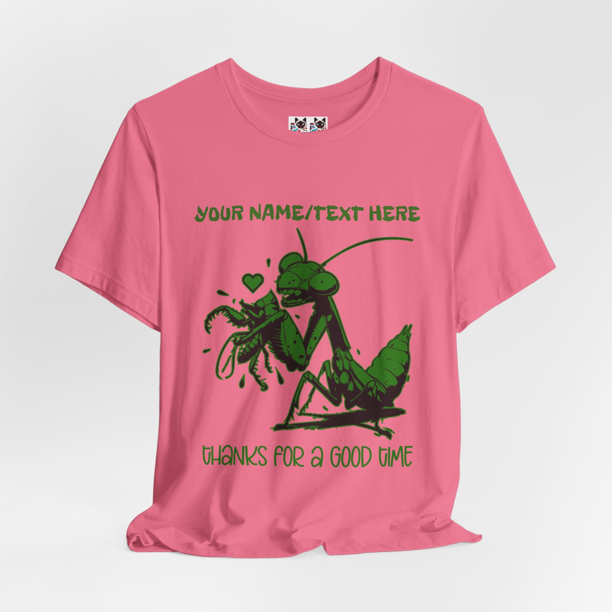 Custom T-Shirt - Thanks for a Good Time T-Shirt – Playful Grasshopper Eating Male Graphic Tee