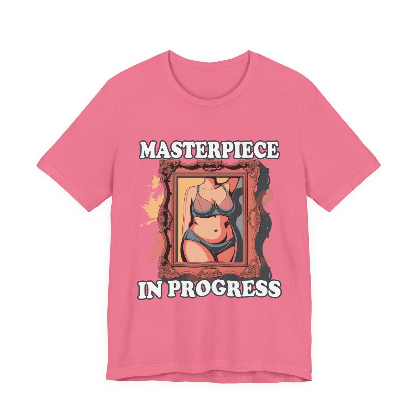 Masterpiece in Progress – Bodies Are Art in Photo Frame Body Positive Graphic T-Shirt