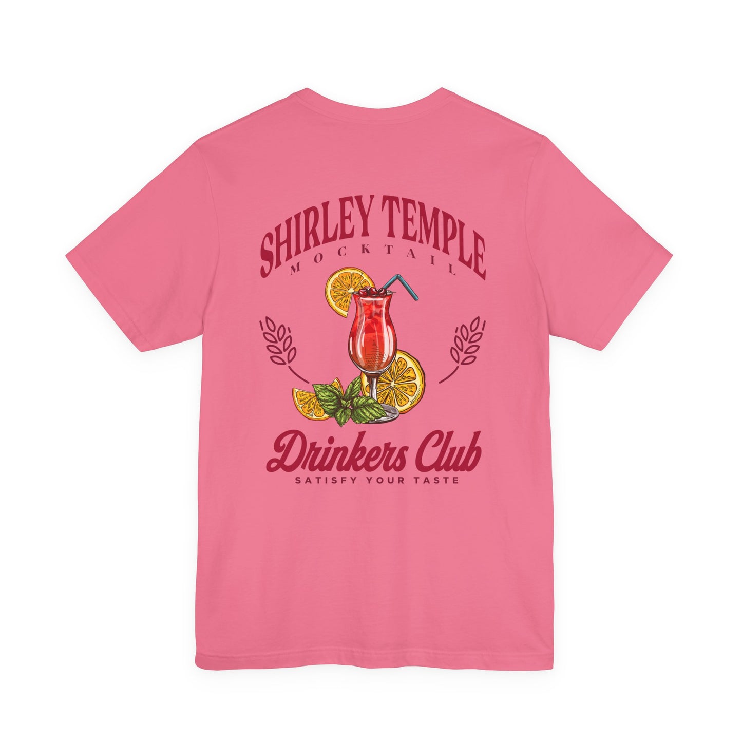 Shirley Temple Mocktail Drinkers Club Tshirt – Satisfy Your Taste