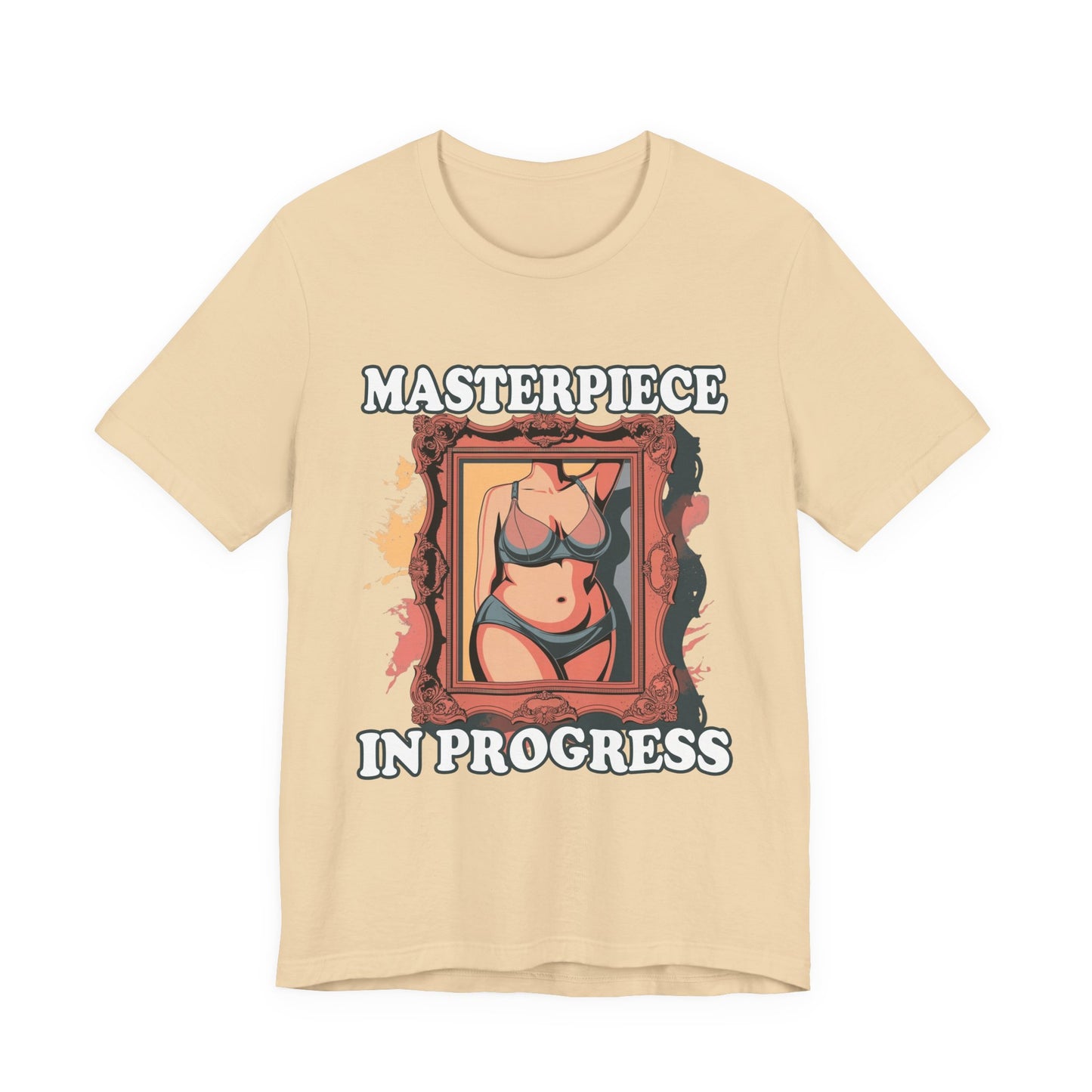 Masterpiece in Progress – Bodies Are Art in Photo Frame Body Positive Graphic T-Shirt
