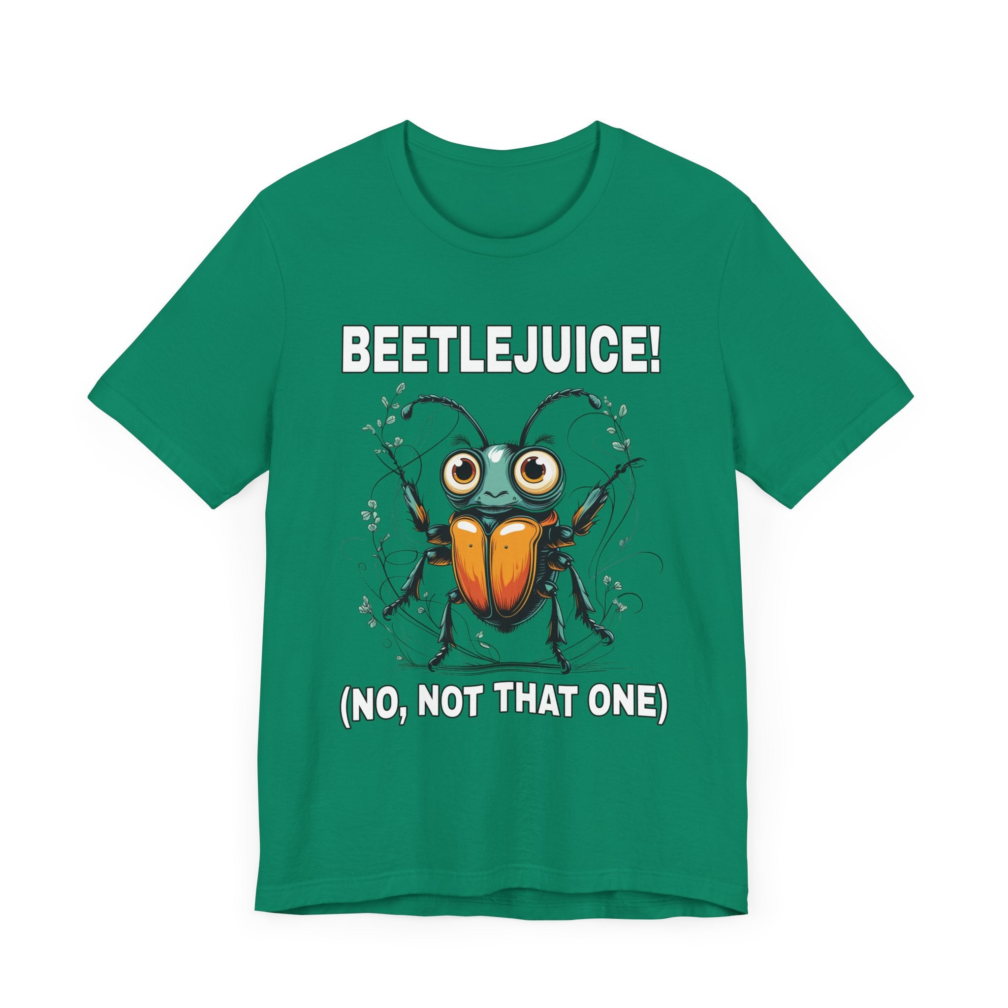 Beetlejuice! No, Not That One – Shocked Beetle Funny Graphic T-Shirt