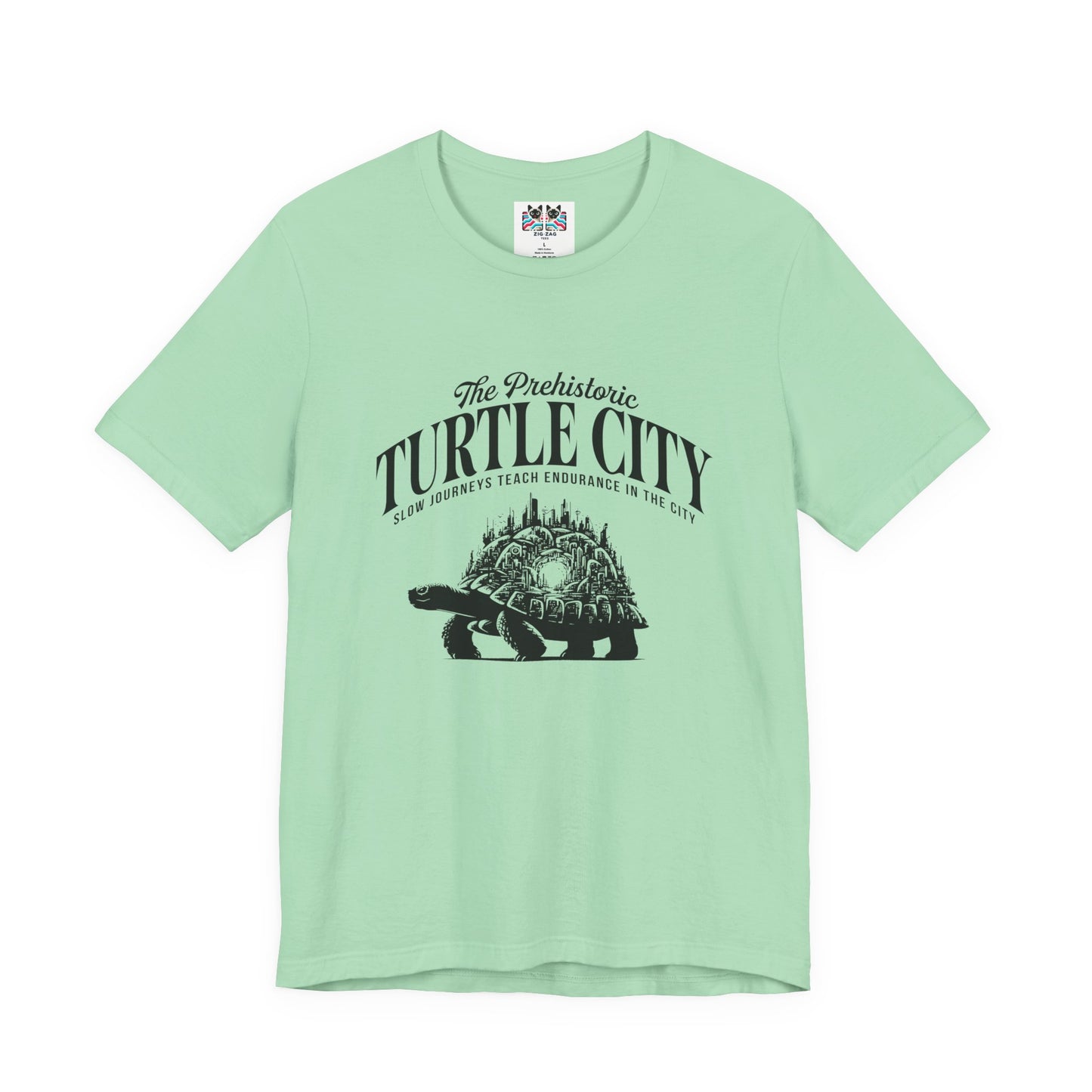 The Prehistoric Turtle City Tshirt – Slow Journeys Teach Endurance