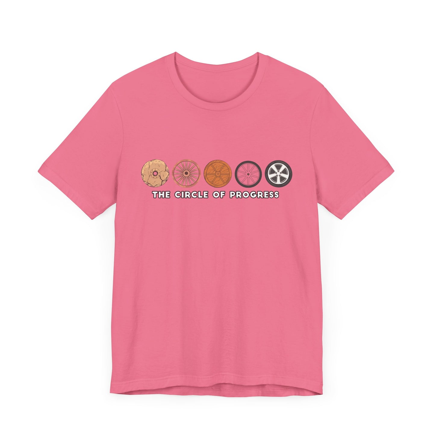 The Wheel of Progress | Evolution of the Wheel Graphic T-Shirt