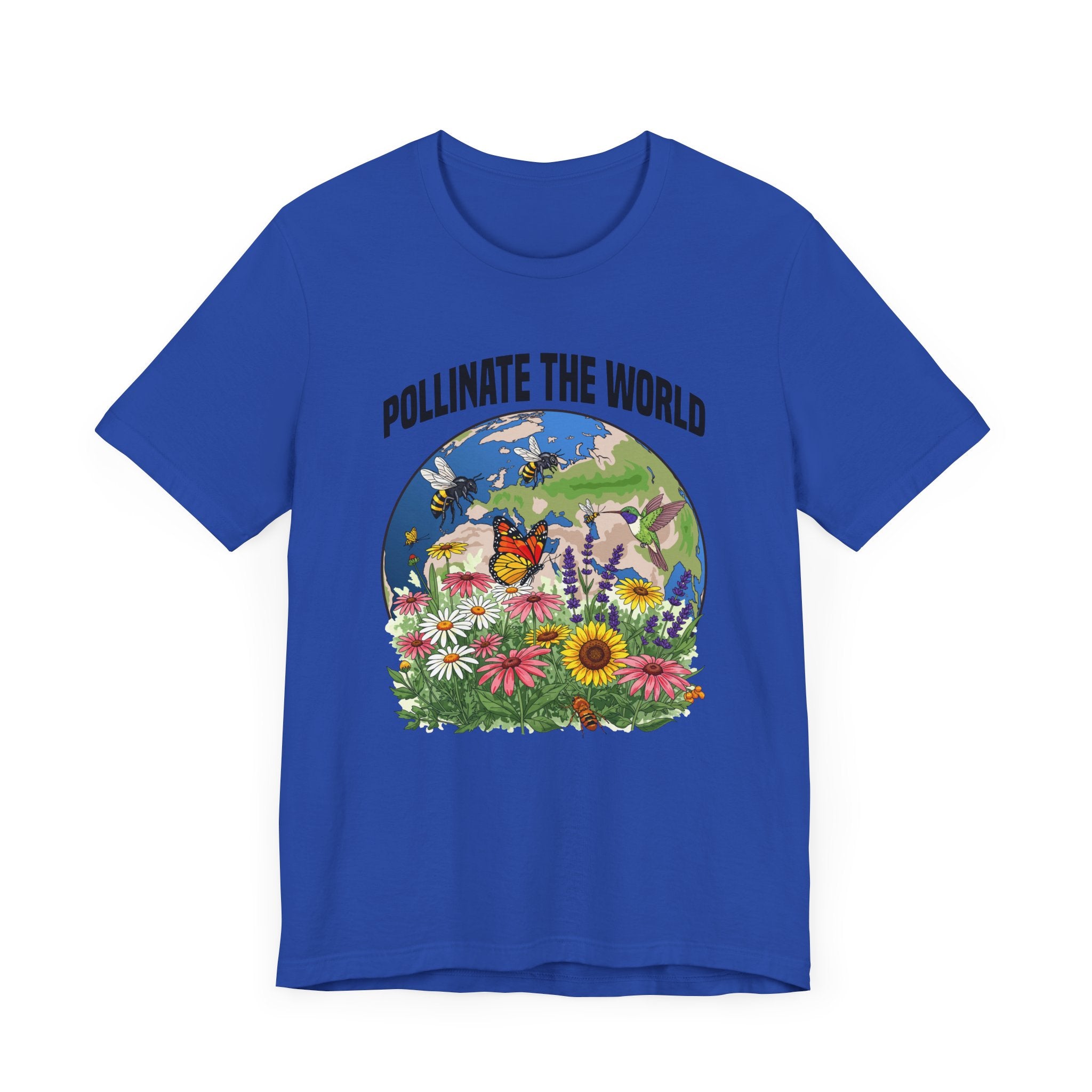 Nature’s MVP Pollinators Tee, Bee and Butterfly Shirt, Eco Awareness Graphic Tee, Garden Life Top, Wildlife Hero Gift