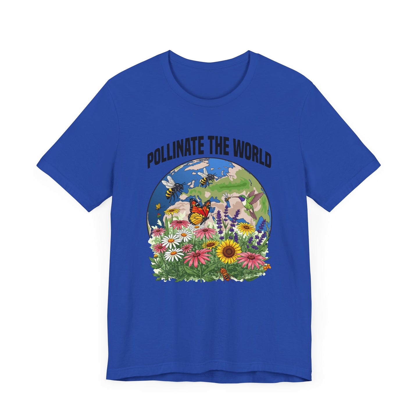 Nature’s MVP Pollinators Tee, Bee and Butterfly Shirt, Eco Awareness Graphic Tee, Garden Life Top, Wildlife Hero Gift