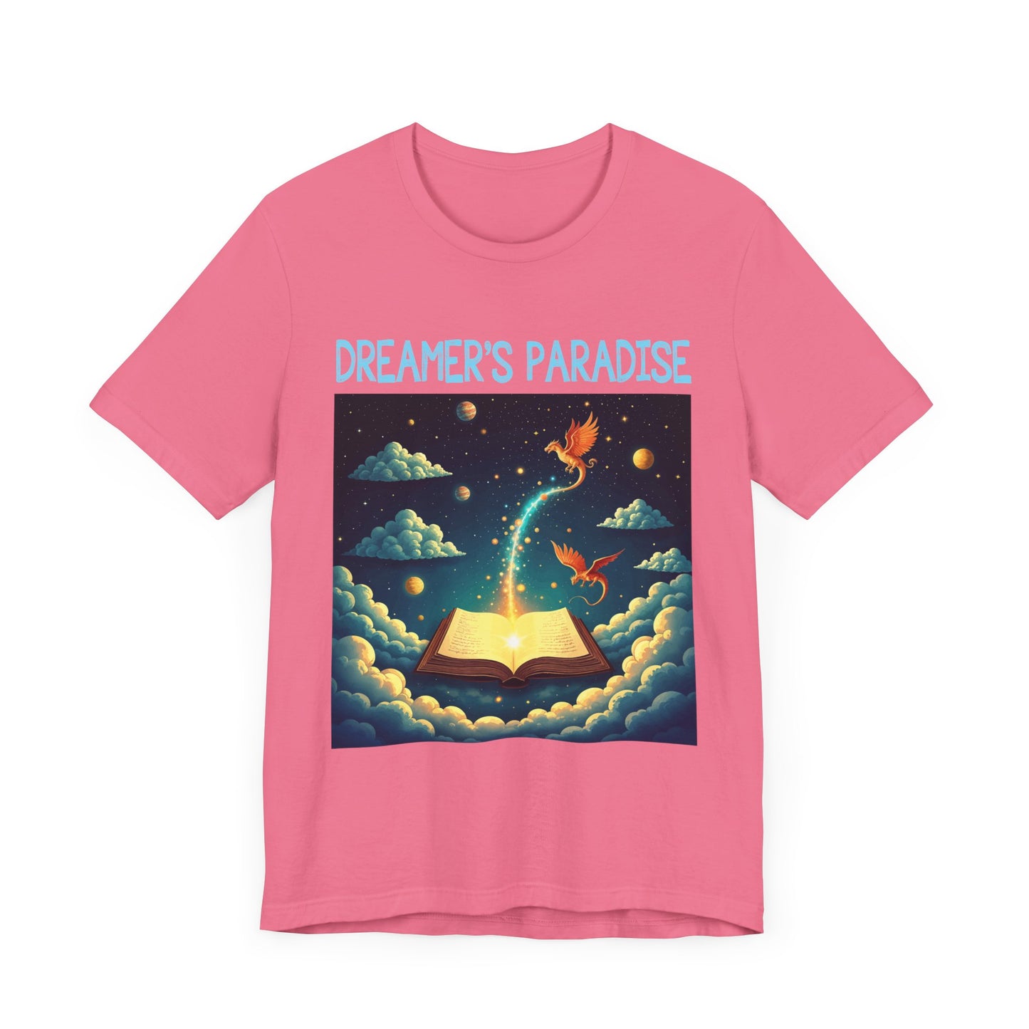 Dreamers Paradise | Fantasy Dragons & Magic Book T-Shirt