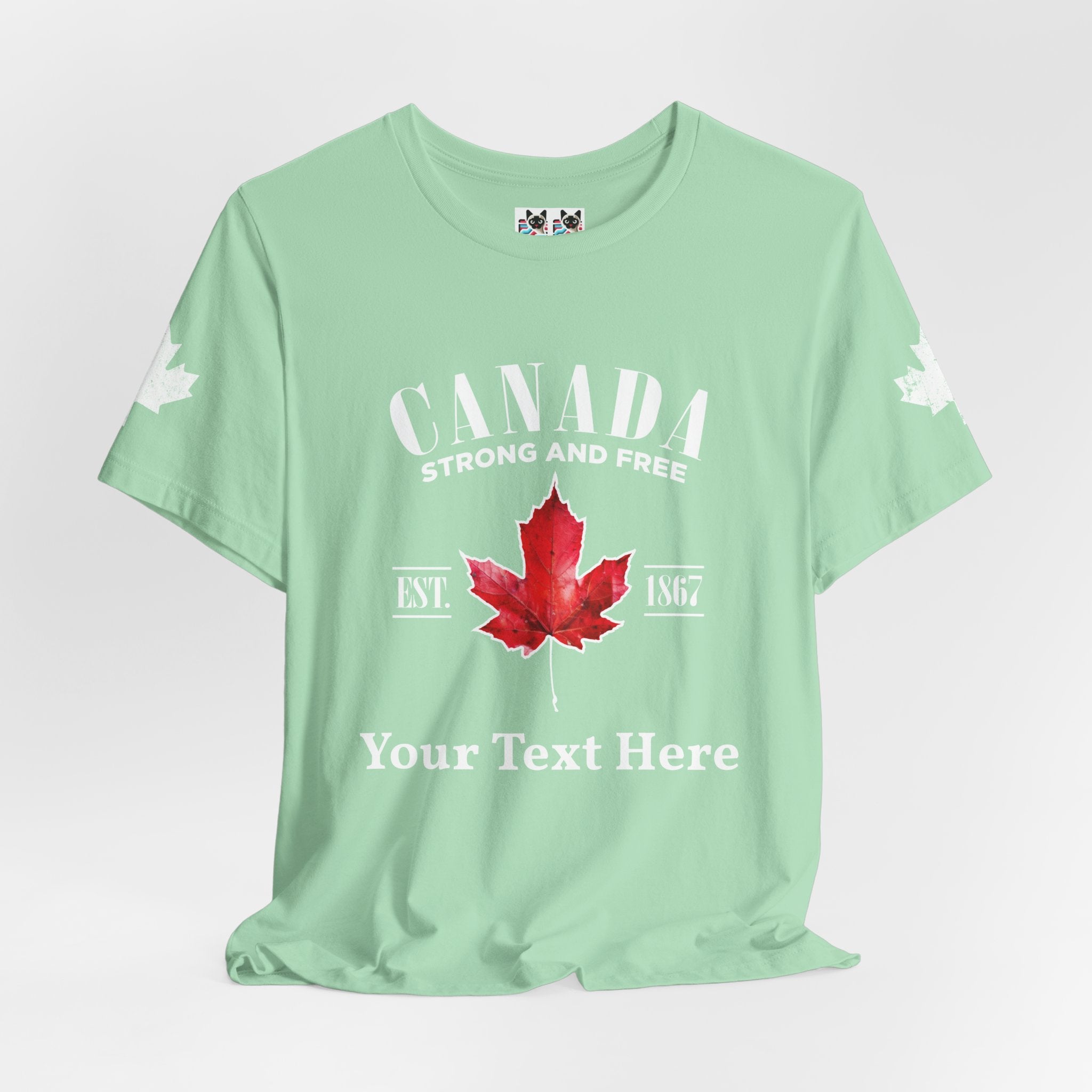 Custom T-Shirt - Canada Strong and Free True Maple Heritage T-Shirt