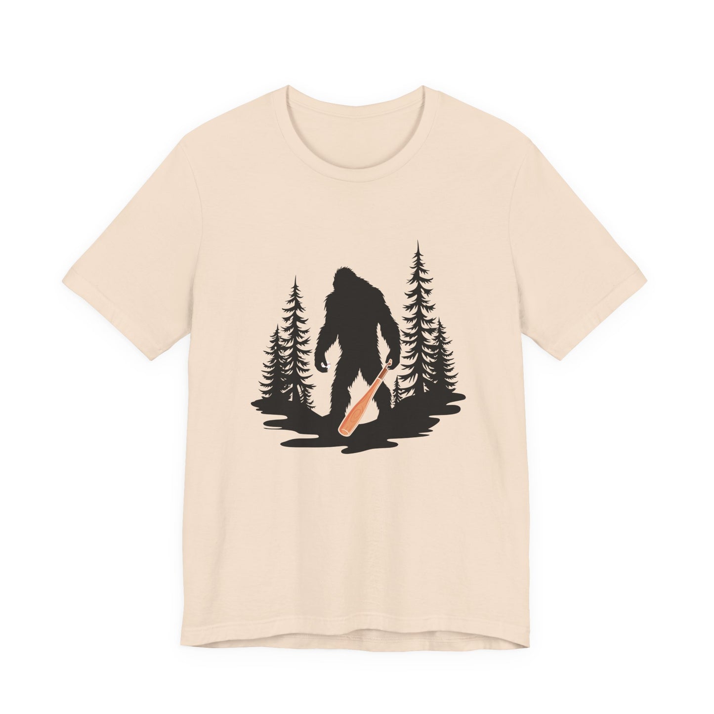 Big Foot Baseball Forest Adventure Tshirt Cryptid Sports Fan Design