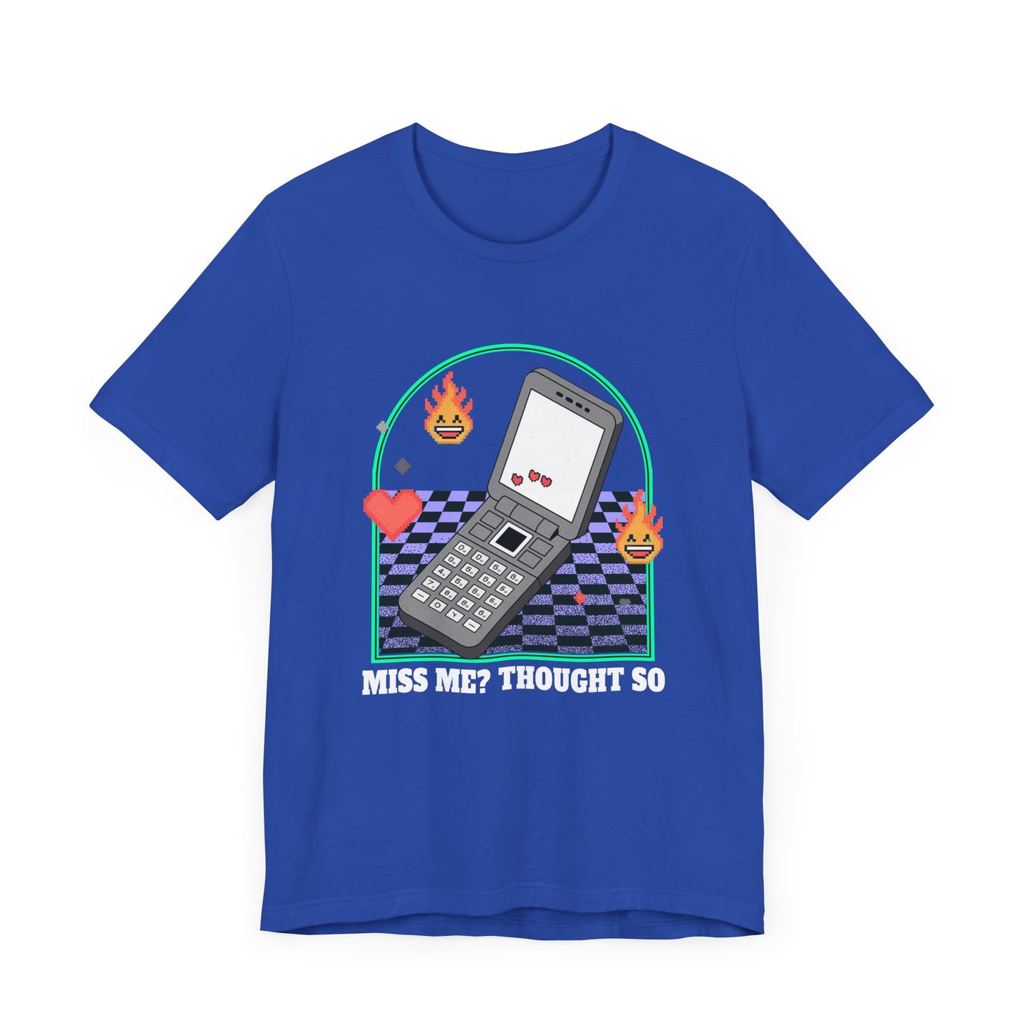 Miss Me? Thought So | Flip Phone & Playful Icons T-Shirt
