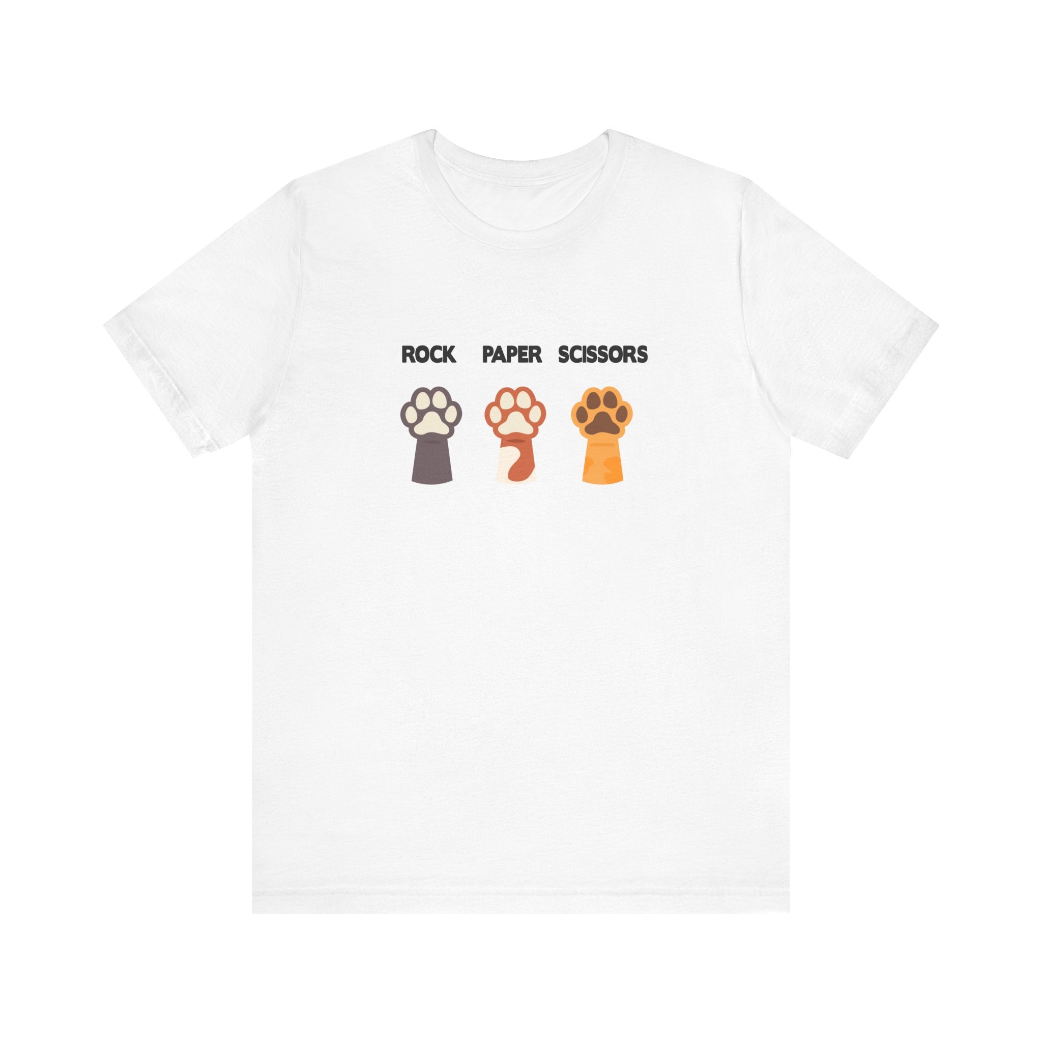 Rock Paper Scissors Dog Paw Tshirt Funny Canine Game Design