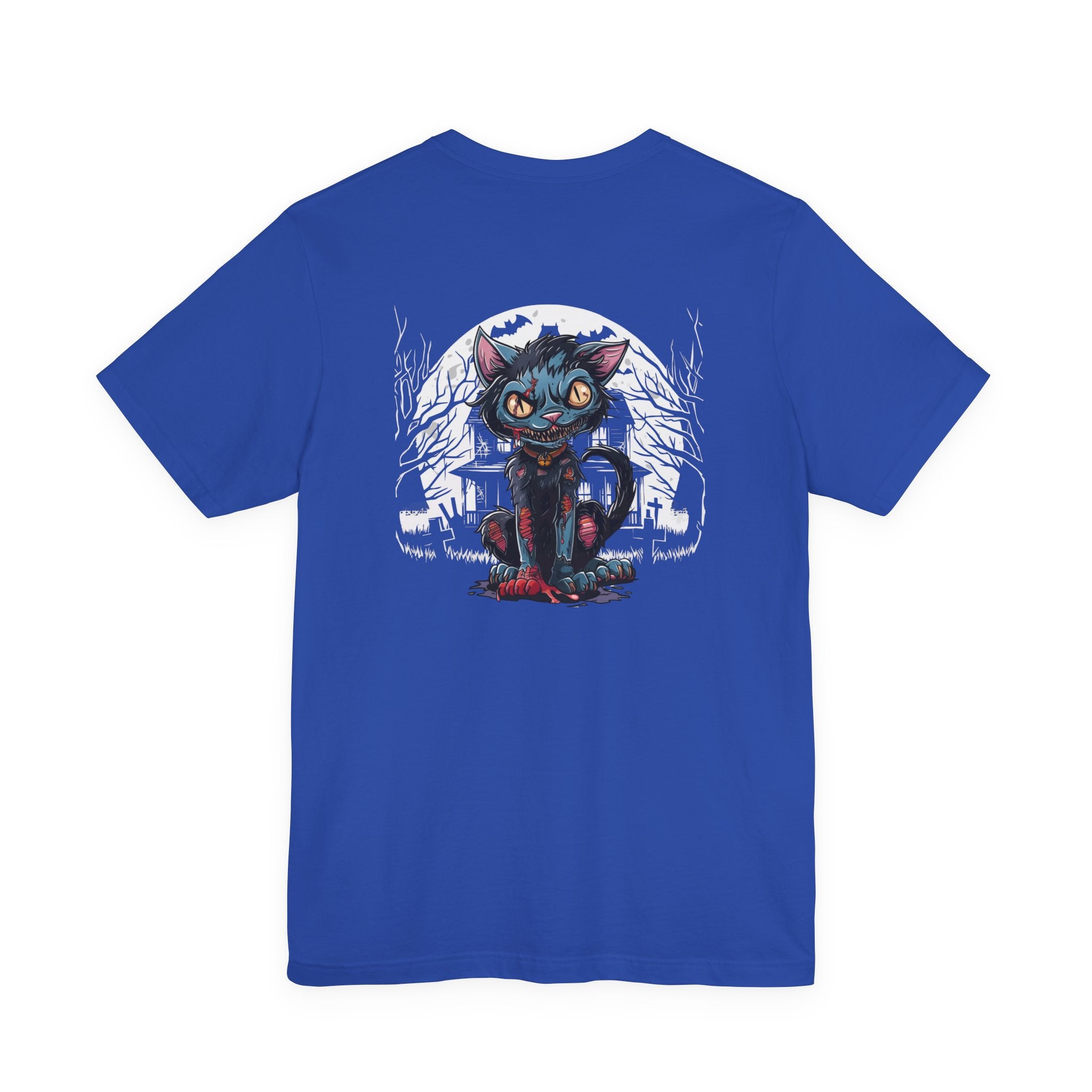 Haunted Zombie Cat Horror House T-Shirt