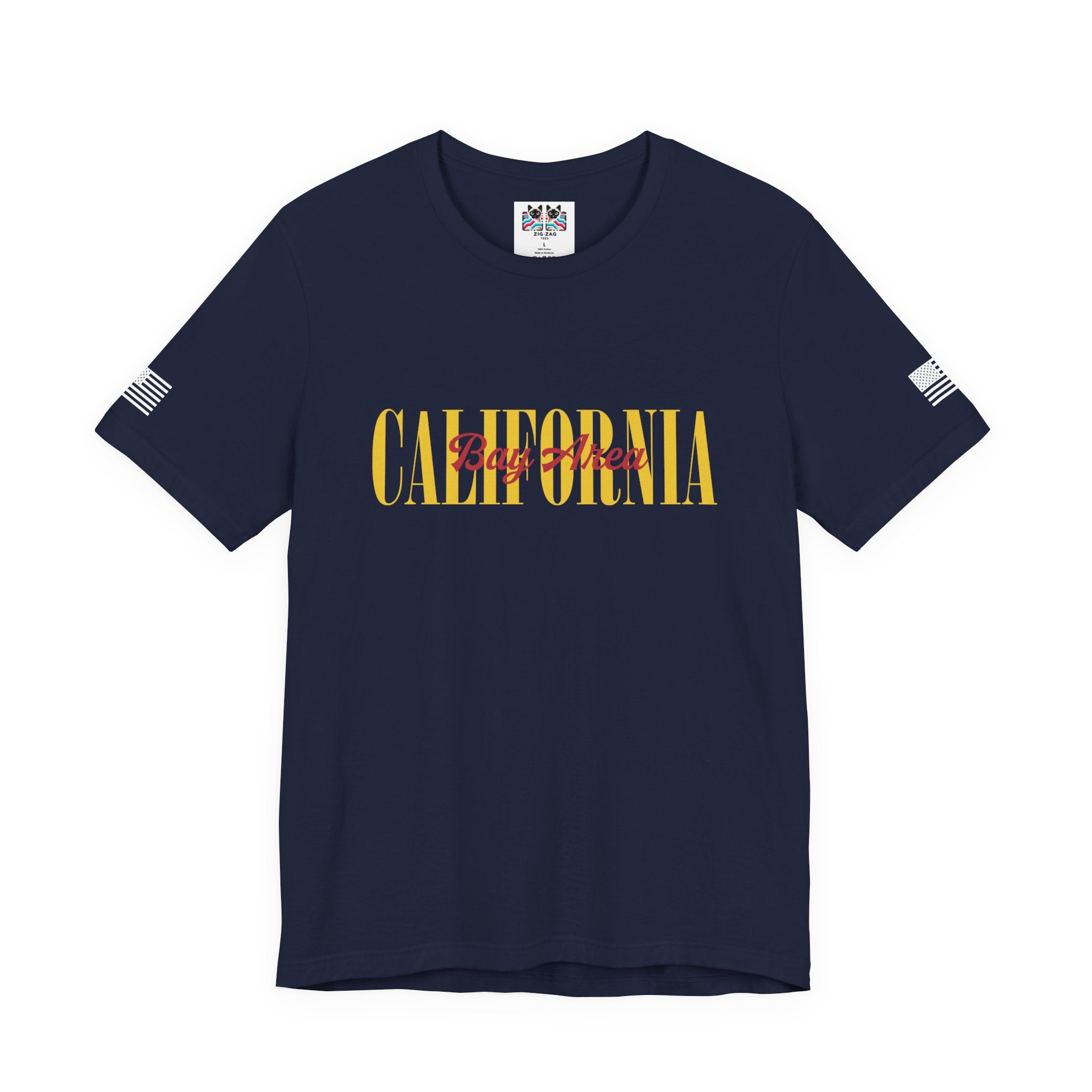 California Bay Area T-Shirt – Bold Varsity Style Graphic Tee