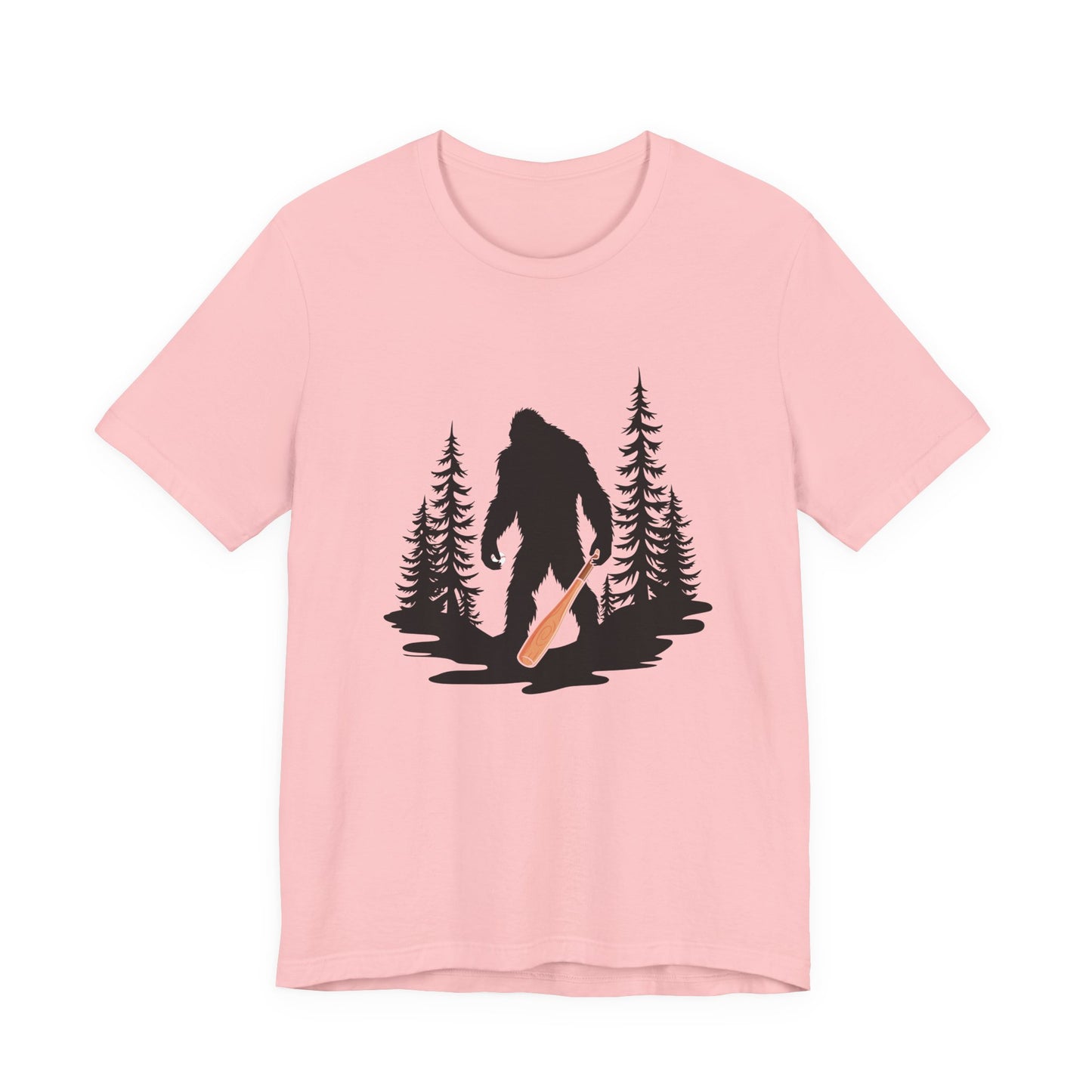 Big Foot Baseball Forest Adventure Tshirt Cryptid Sports Fan Design