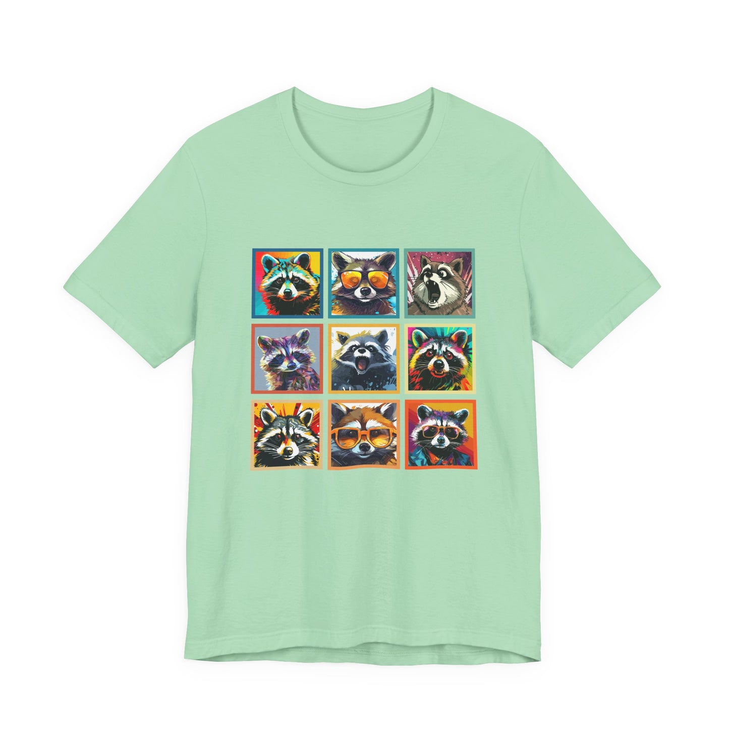Cool Raccoons Pop Art Tshirt – Nine Funky Bandits
