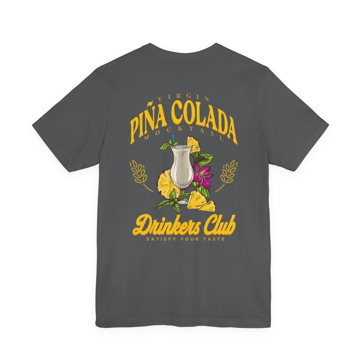 Virgin Pina Colada Mocktail Drinkers Club Tshirt – Satisfy Your Taste