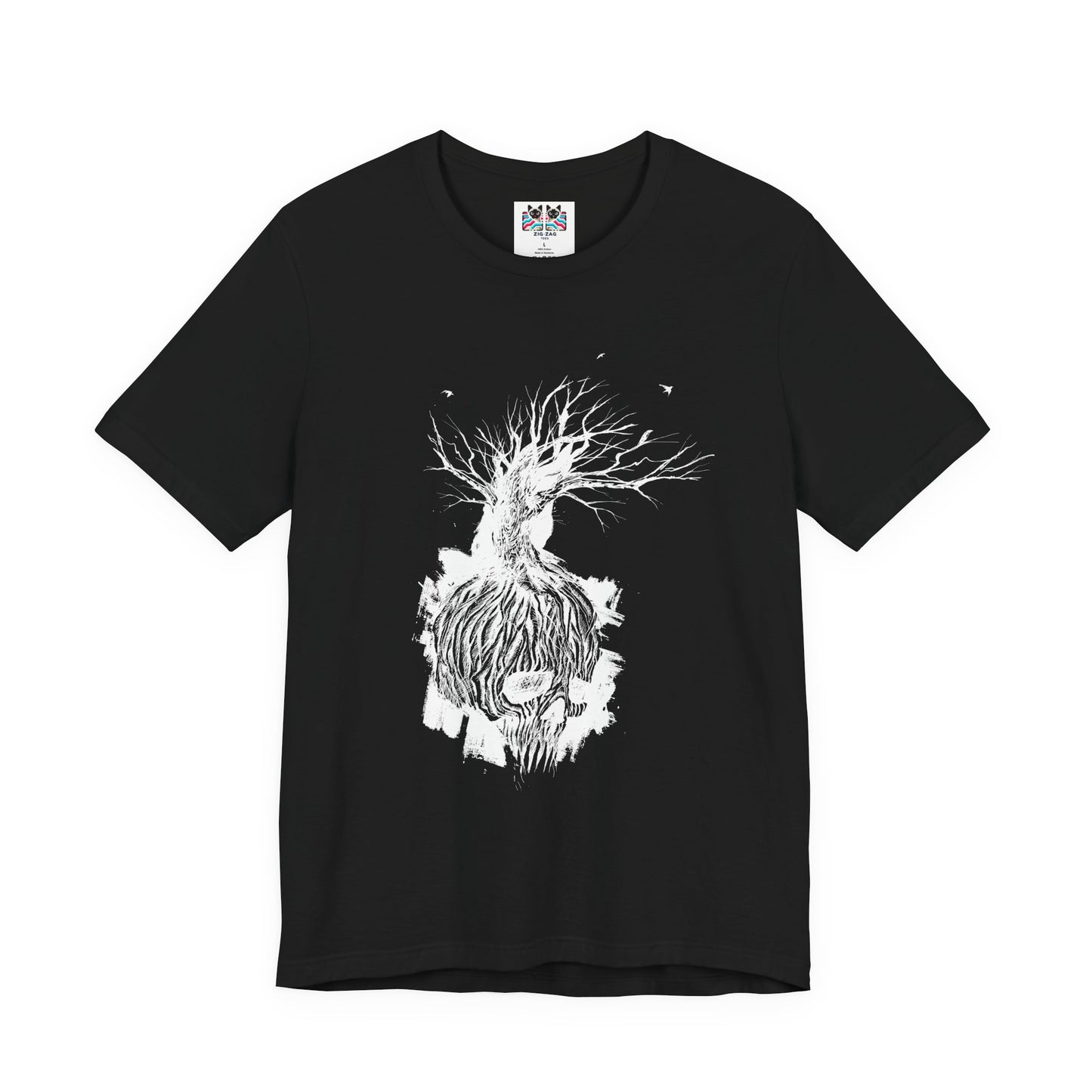 Dark Forest Spirit Skull Tree Horror T-Shirt