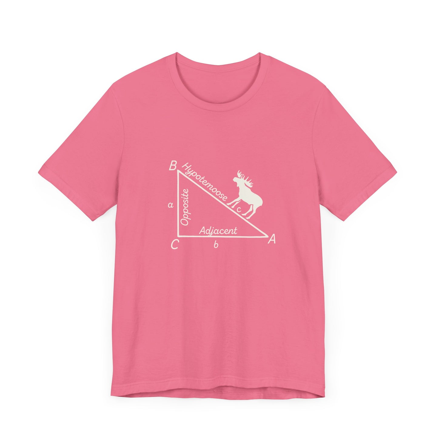 Moose on the Hypotenuse Shirt – Math Joke Right Triangle Graphic