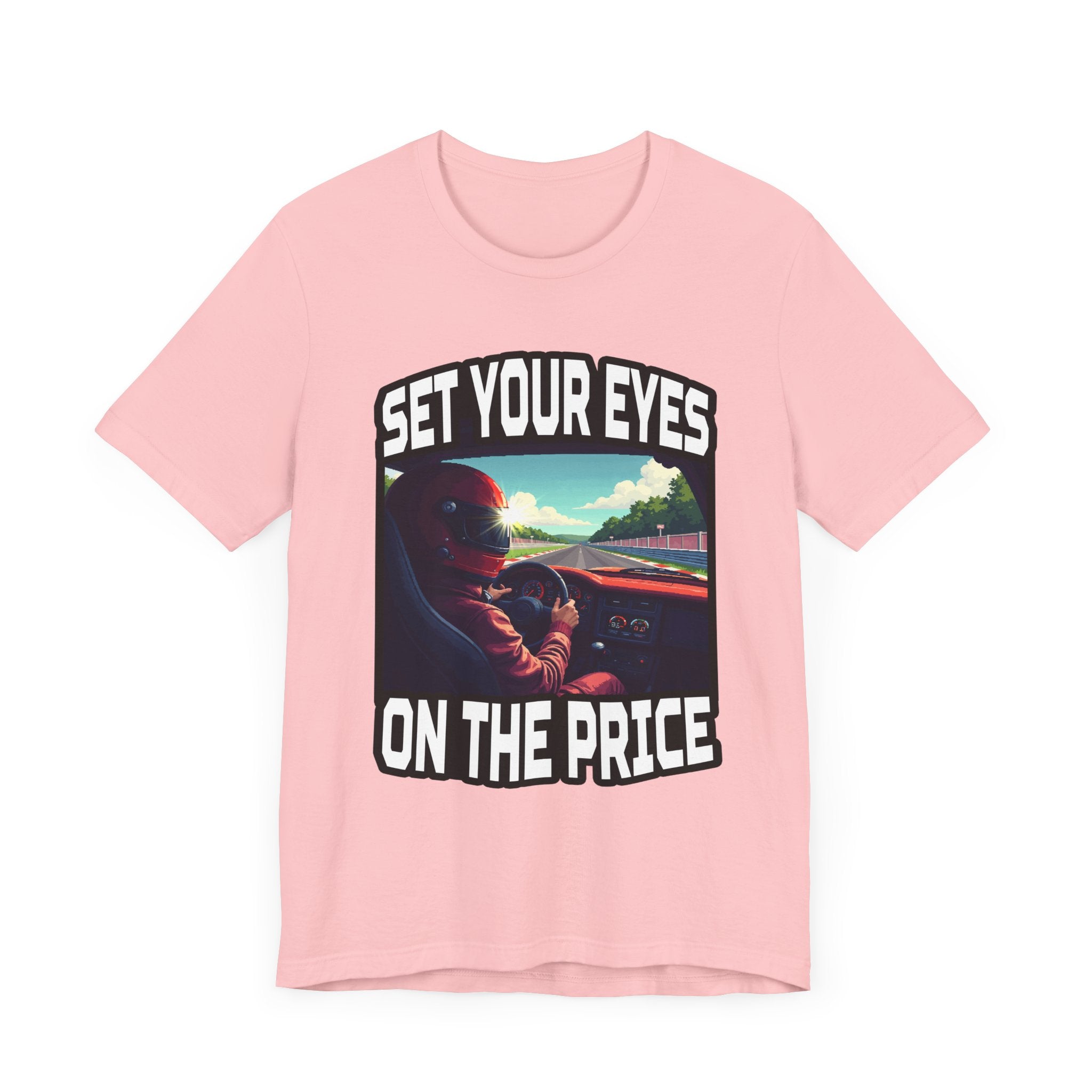 Helmet Visor POV Tee, Racing Fan Graphic Shirt, Driver Perspective Tee, Speed Junkie Style, Motorsport Gift