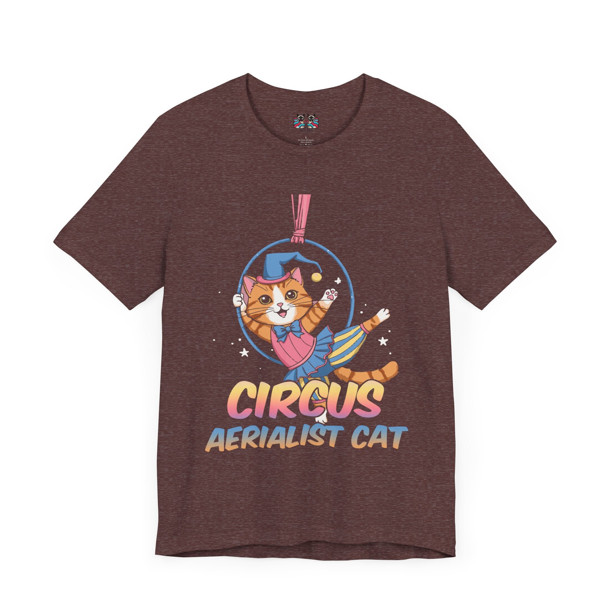 Circus Aerialist Cat - Cute and Funny Performer T-Shirt